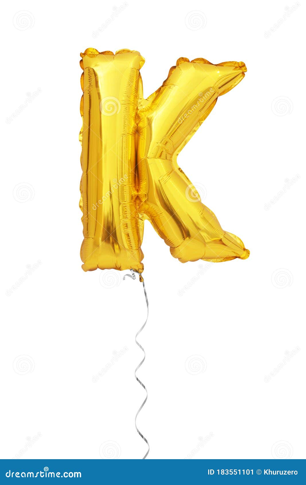 Letter K Balloon Font Isolated on White Stock Image Image of balloon