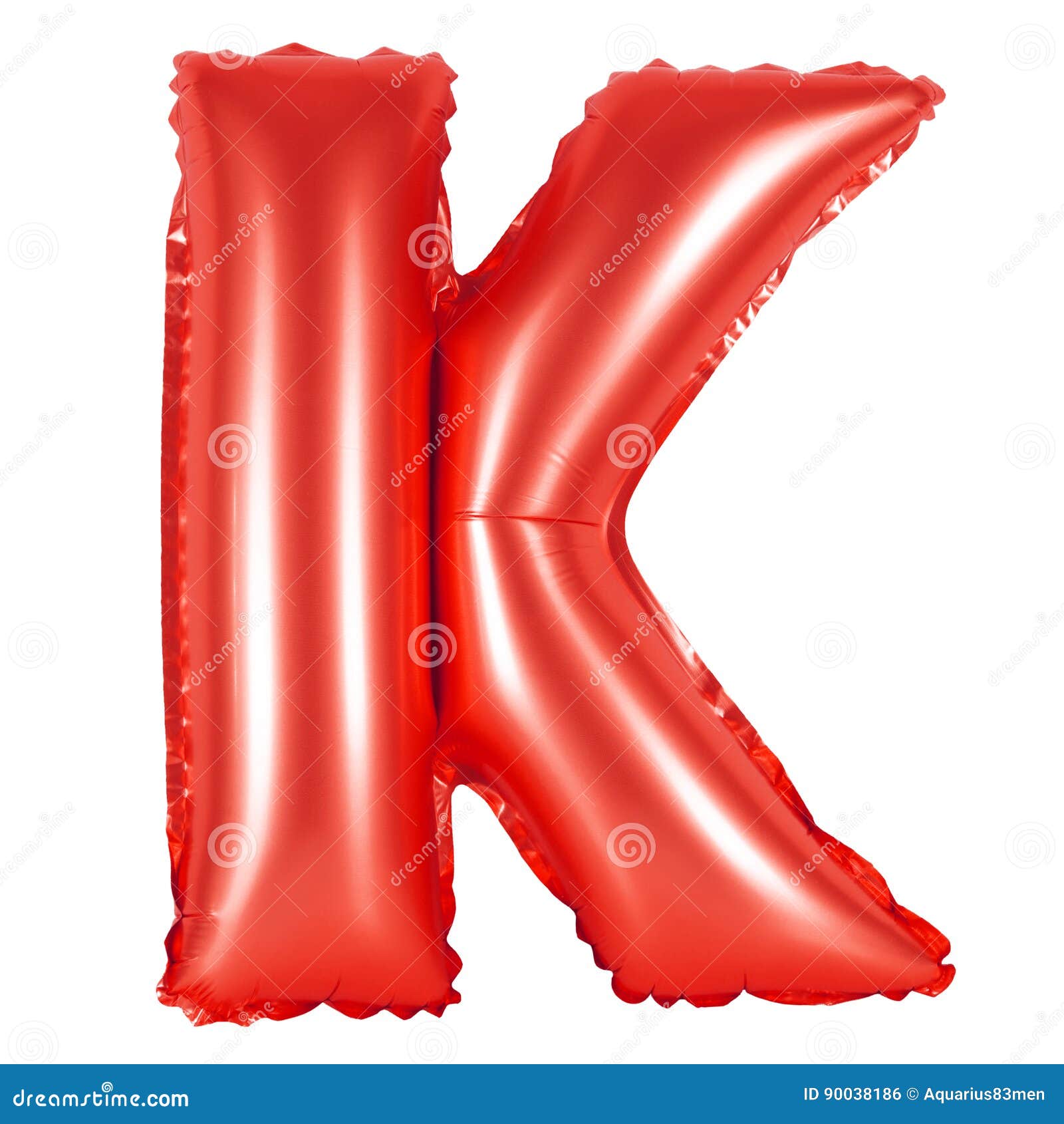 Letter K from English Alphabet Red Stock Illustration - Illustration of ...