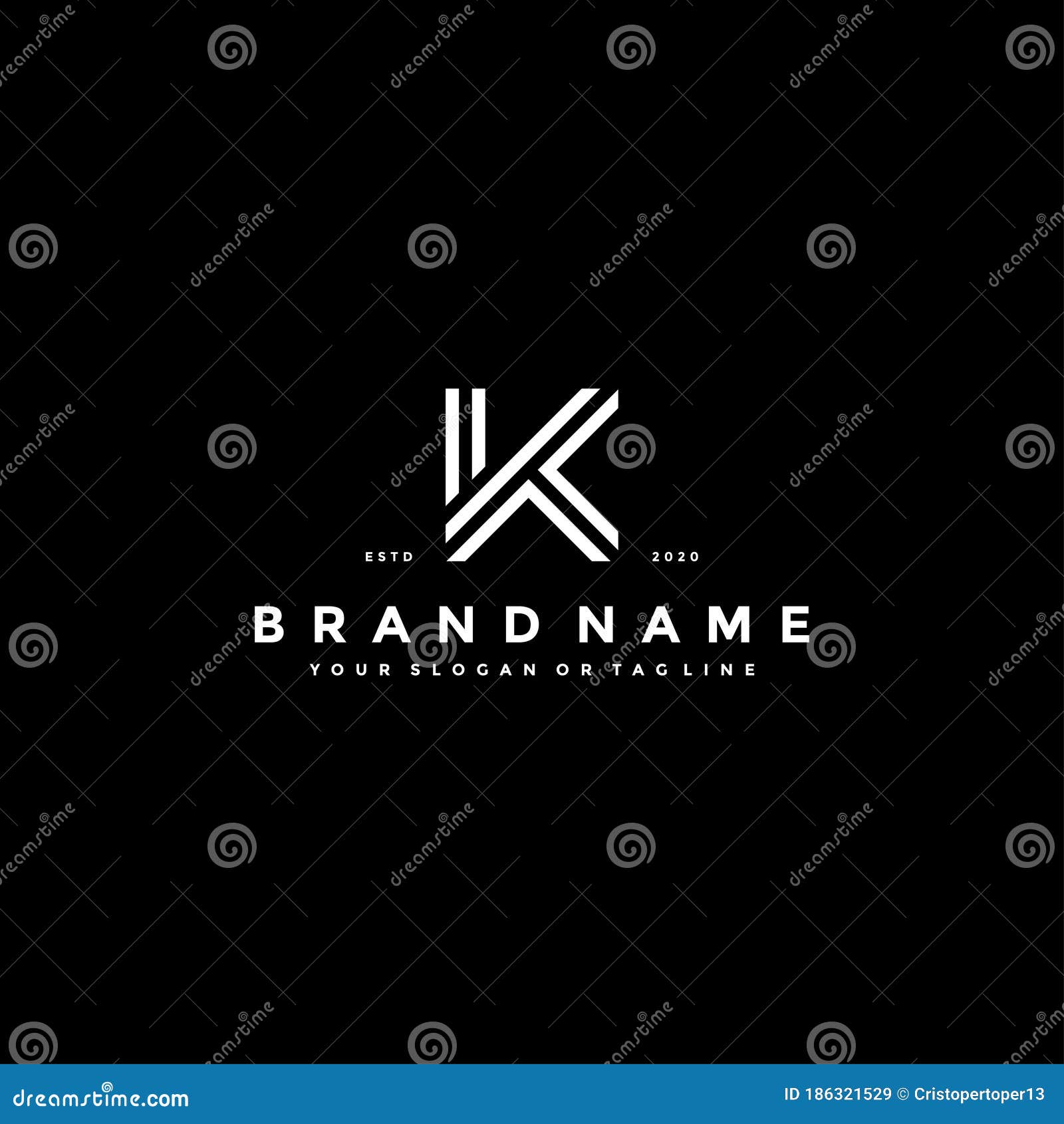 Letter KT Logo Design Vector Stock Vector - Illustration of creative ...