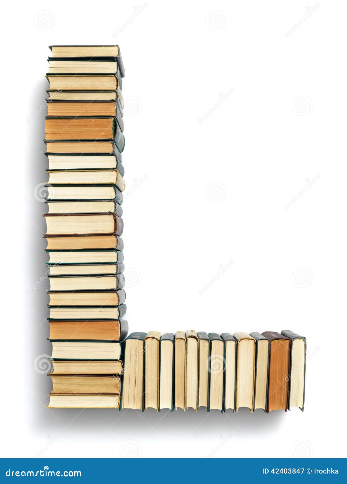 Sympton Por adelantado hospital Letter L Formed from the Page Ends of Books Stock Image - Image of letter,  background: 42403847