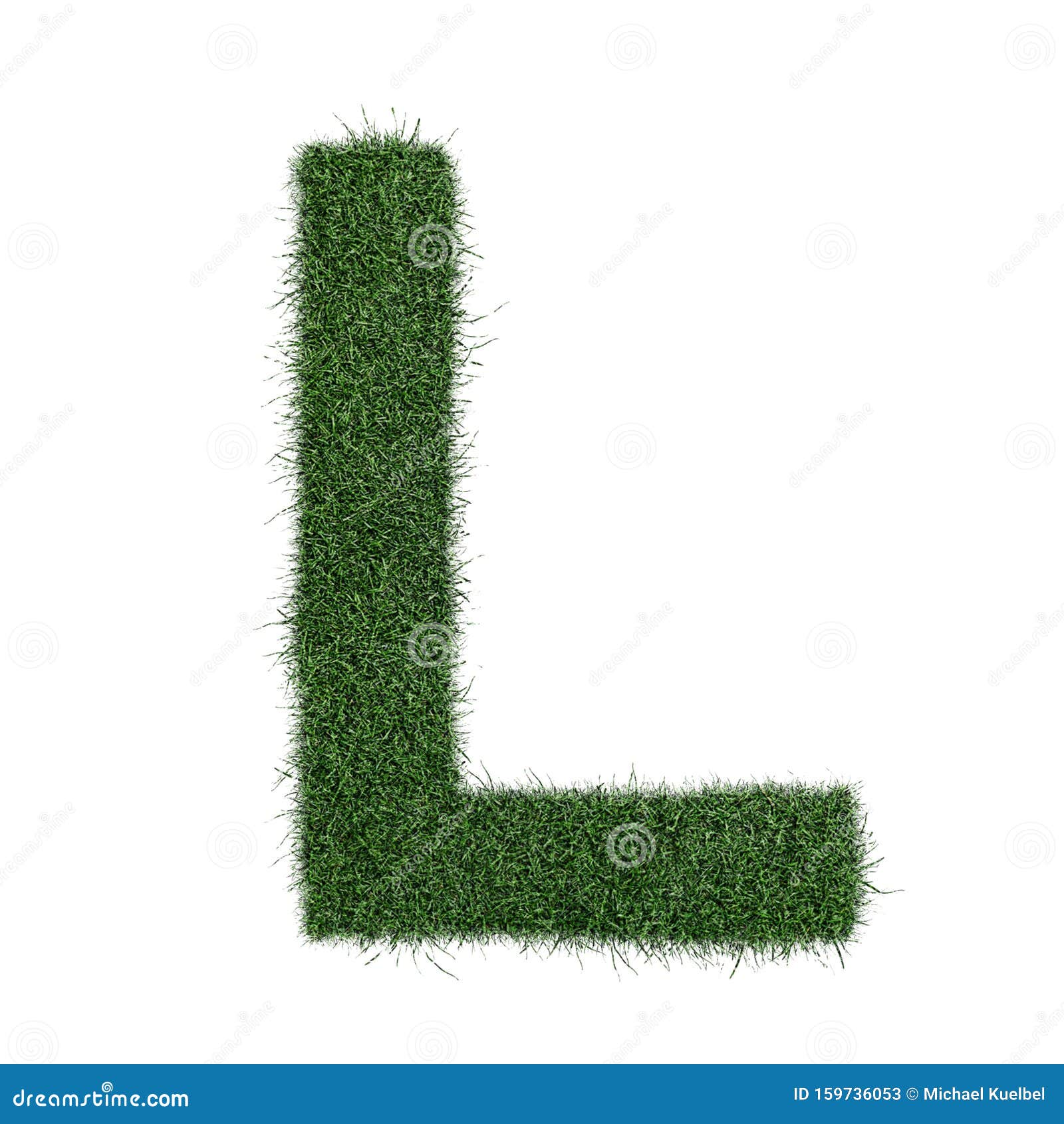 Letter L Made of Grass - Aklphabet Green Environment Nature Stock ...