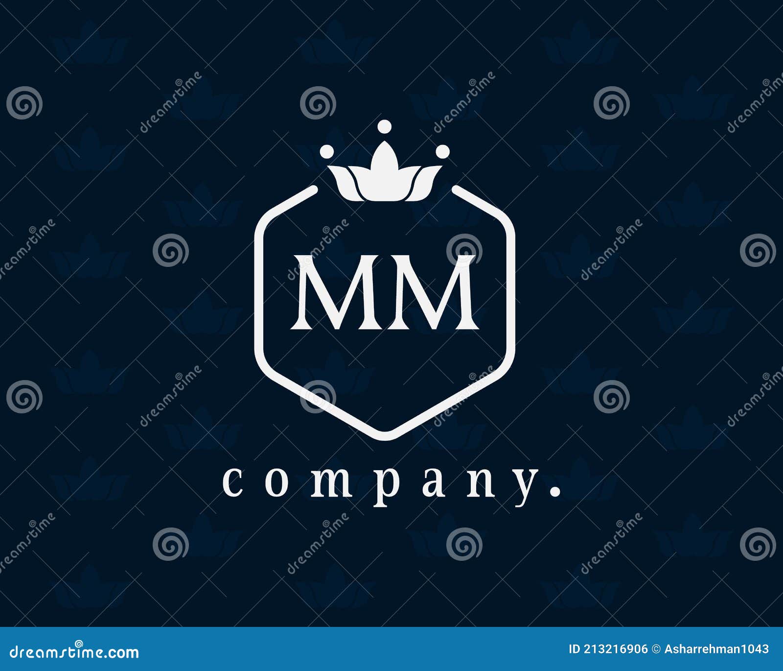 Letter MM, M Luxury Crown Monogram Logo Emblem Stock Vector - Illustration  of graphic, letters: 213216906
