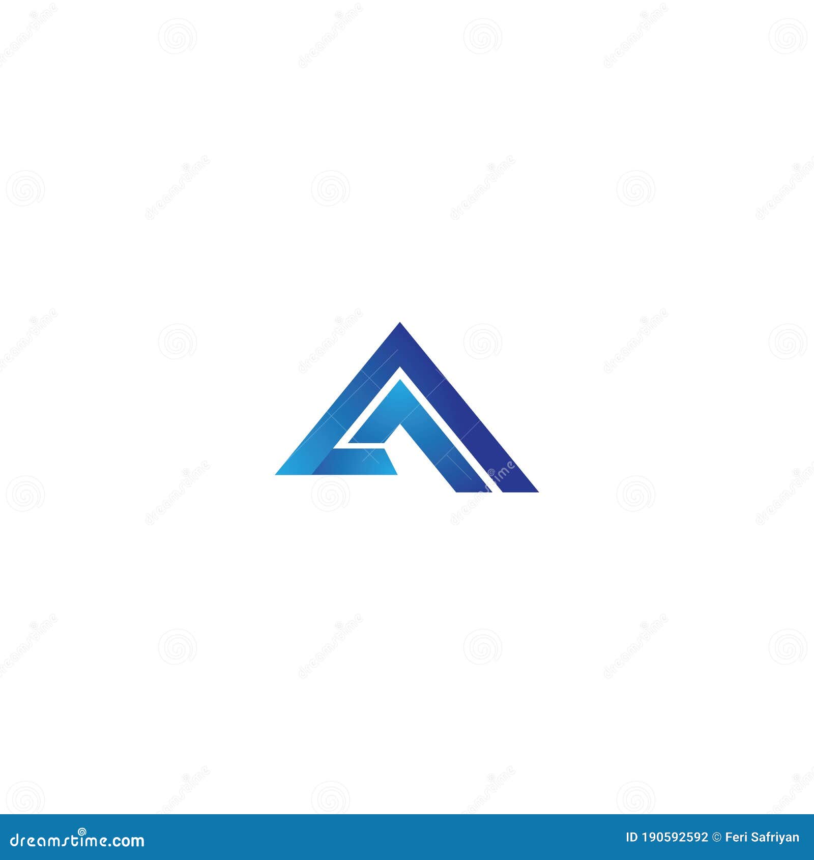 A Letter Logo Business Template Stock Illustration - Illustration of