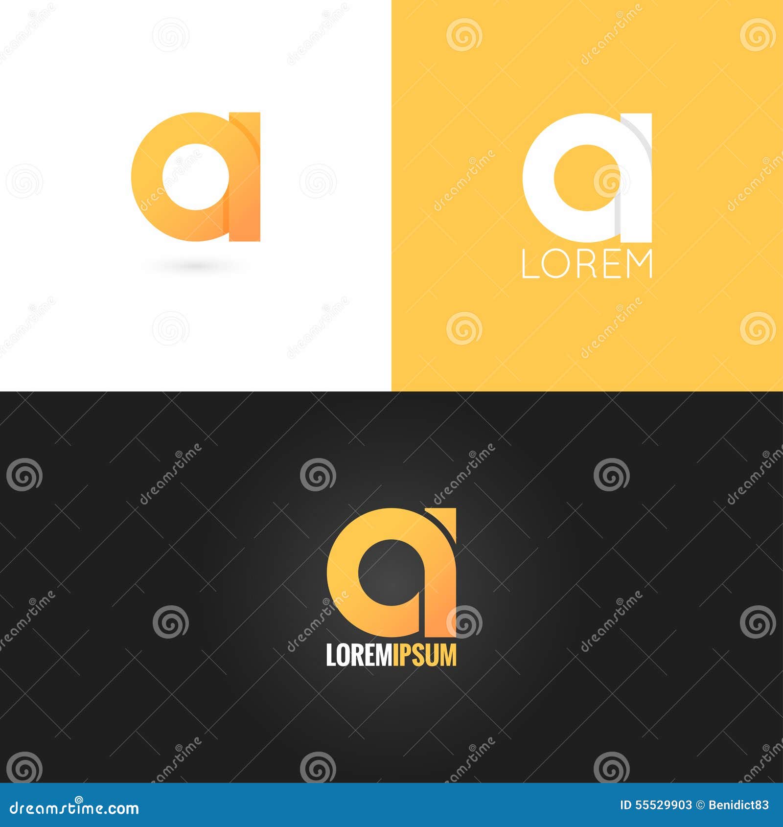 Letter Logo Design Icon Set Background Stock Vector - Illustration of