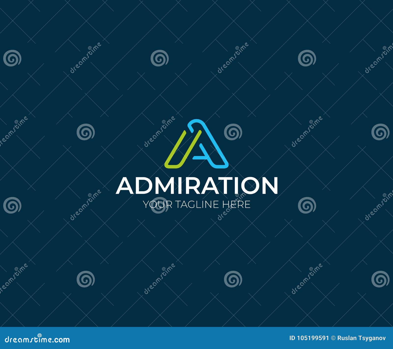 Letter a Logo Template stock vector. Illustration of brand - 105199591