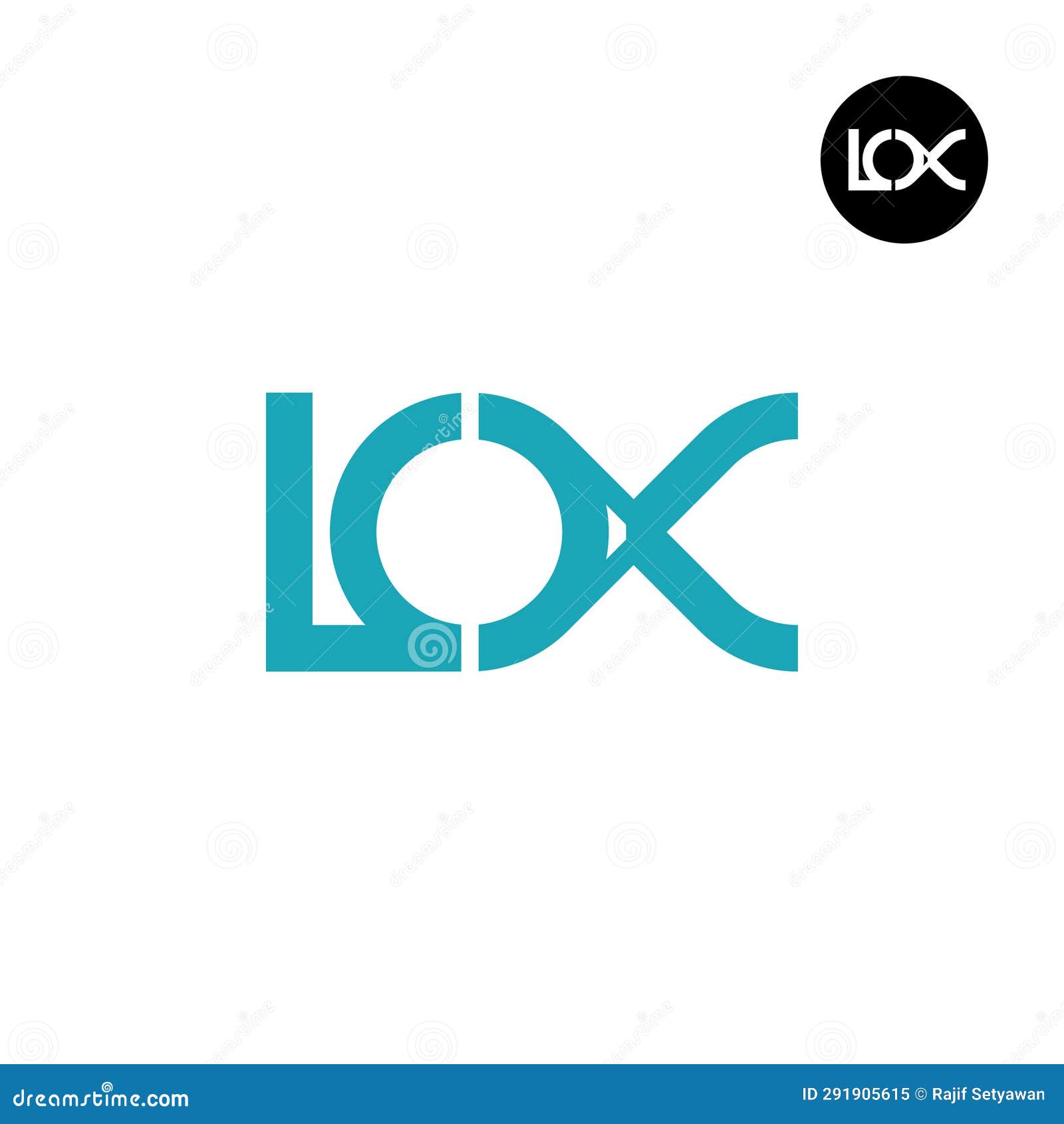 Letter LOX Monogram Logo Design Stock Illustration - Illustration of
