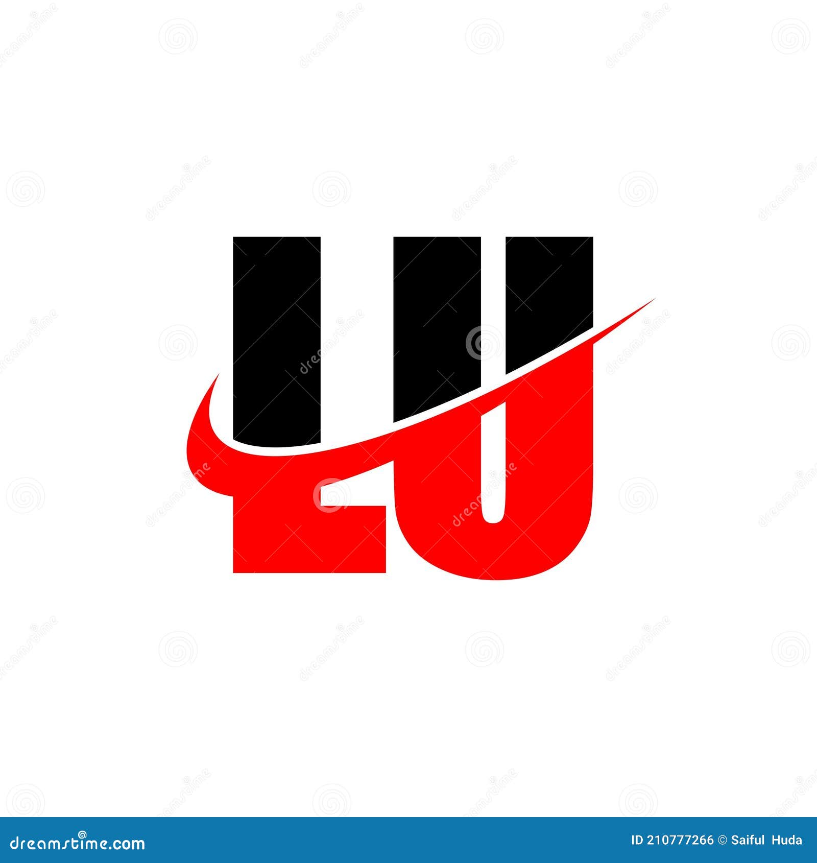 Letter LU Simple Monogram Logo Icon Design. Stock Vector - Illustration ...