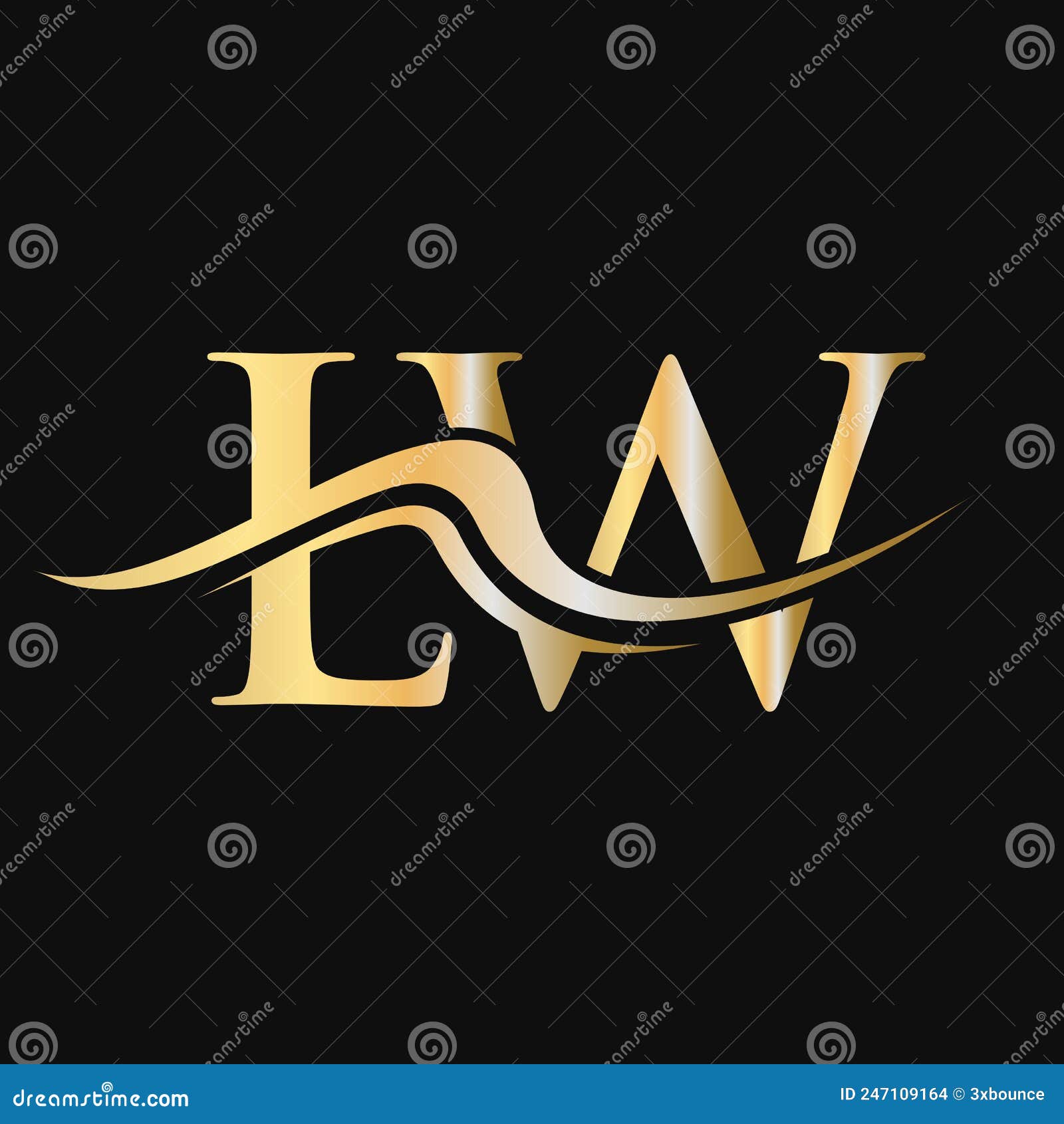 letter lw logo . initial lw logotype template for business and company logo