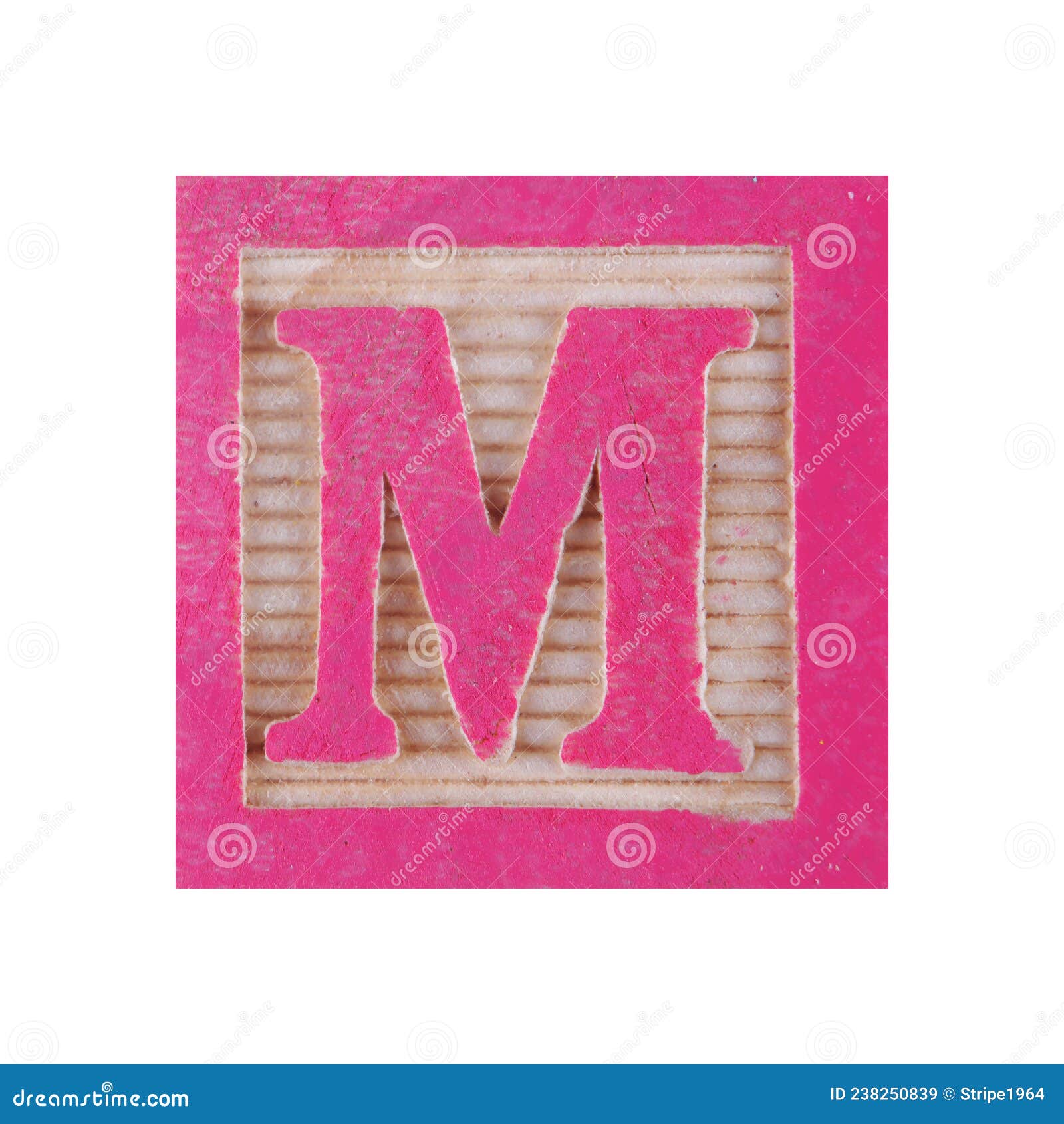 Letter M Childs Wood Block on White with Clipping Path Stock Image Image of text, preschool