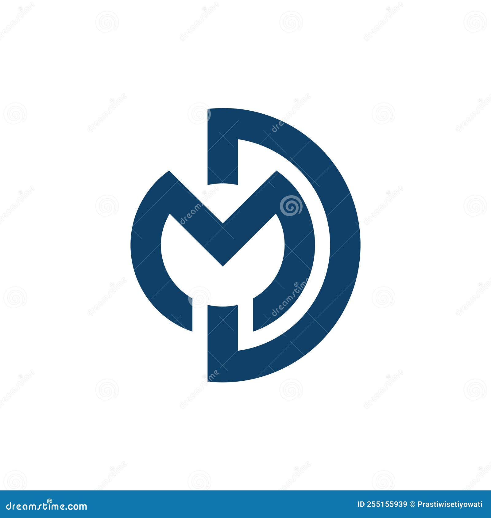 Letter M D logo icon stock vector. Illustration of corporate - 255155939