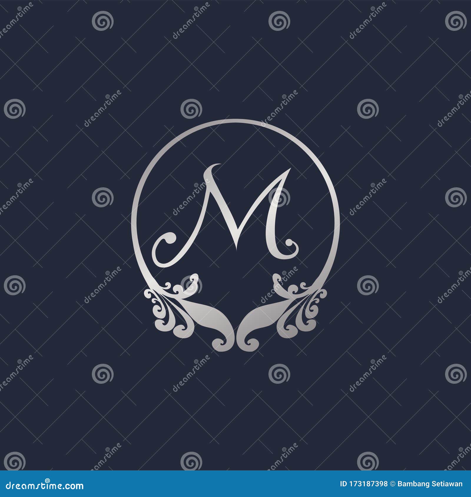 Premium AI Image | A close up of a decorative letter m with flowers and  leaves generative ai