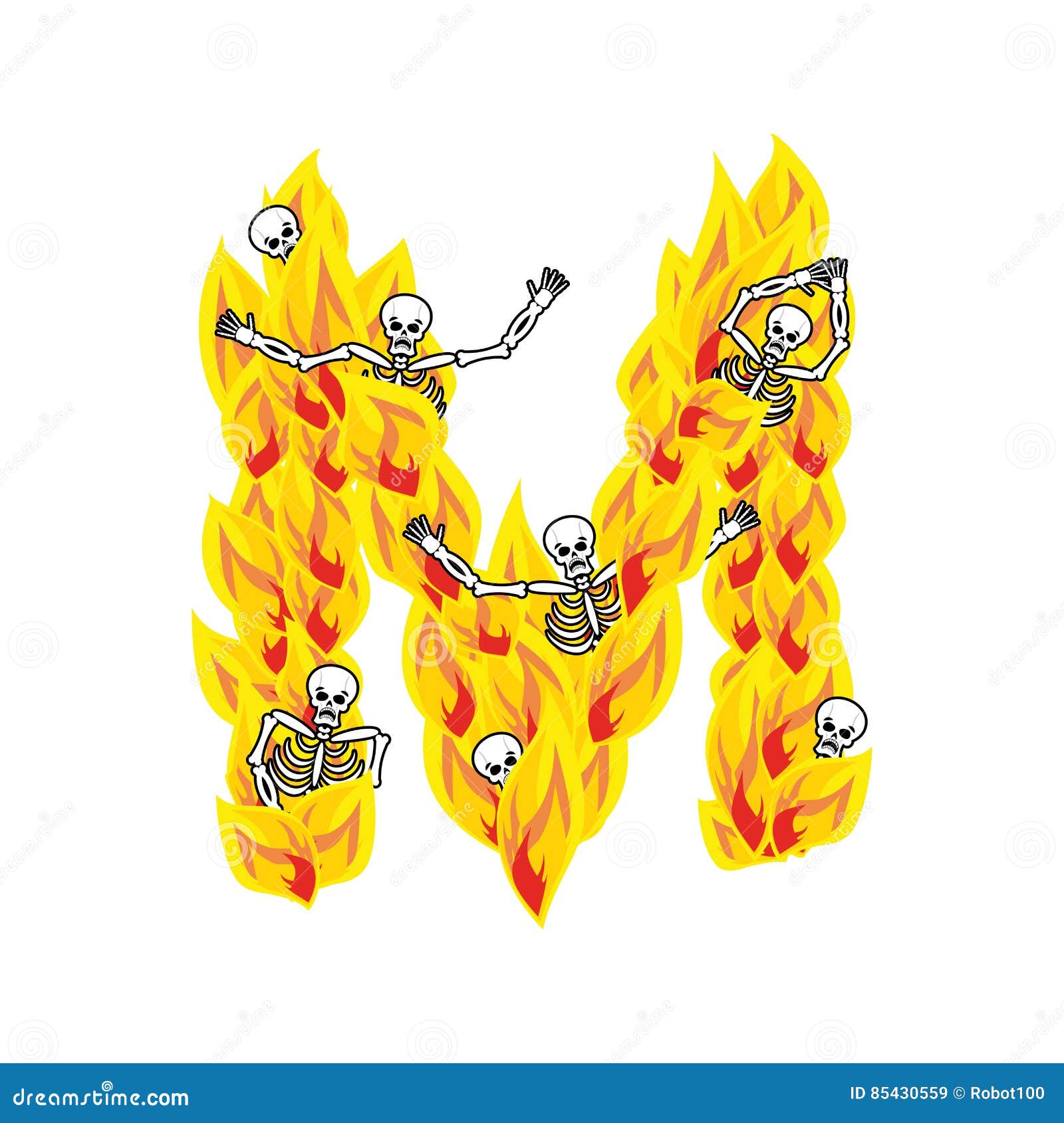 Hot Font Fiery Letters And Numbers Alphabet Fire Burning Vector Font