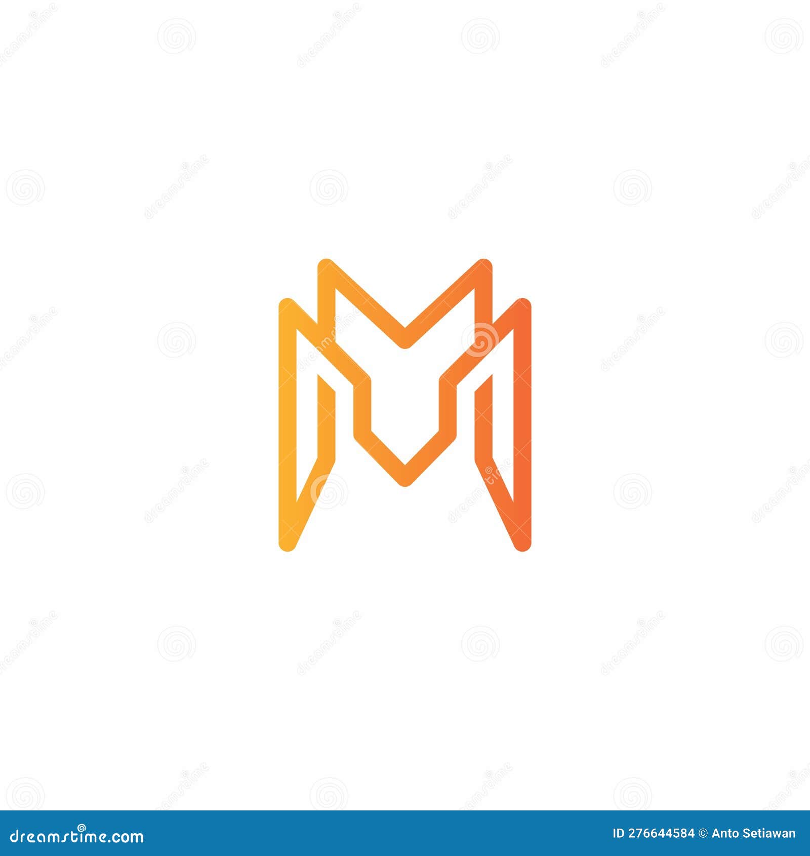 stylish monogram mm logo