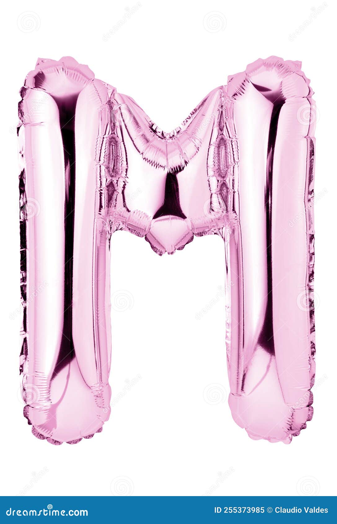 Letter M in Pink Mylar Balloon Isolated Stock Image Image of shiny