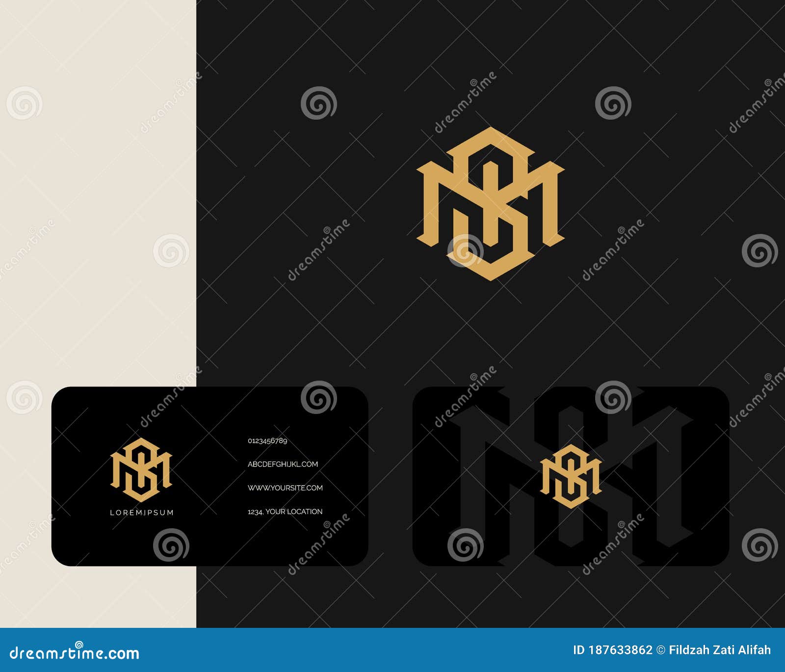 Premium Vector  M and s letter logo design template