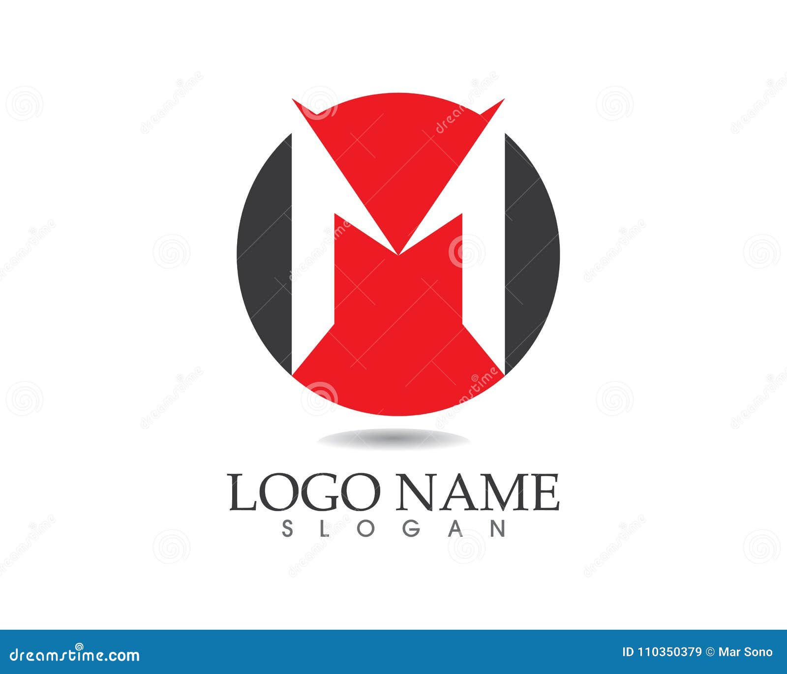 Logo M Icon Vectoriel Sur Fond Stock Vector (Royalty Free) 1820171108