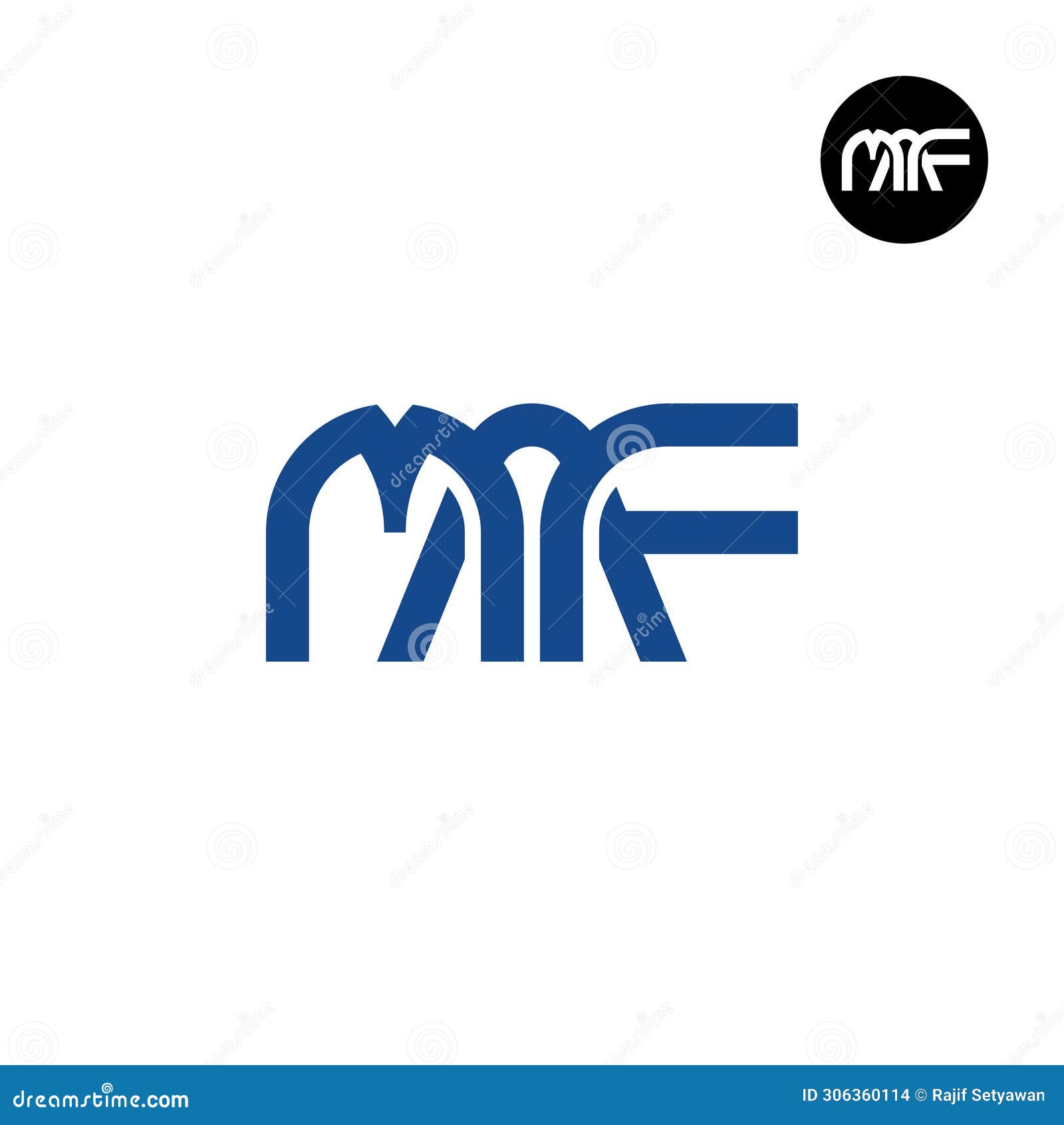 letter maf monogram logo 