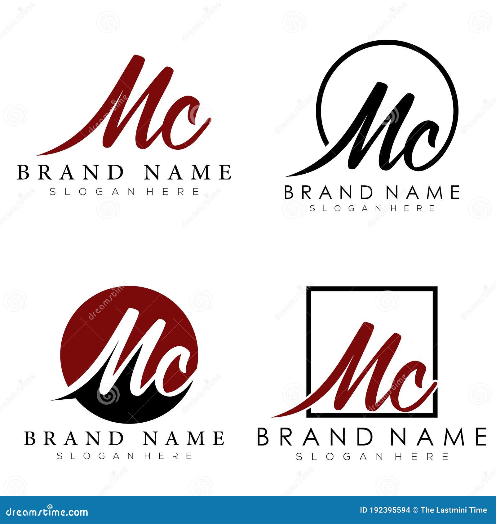 Letter mc logo design stock vector. Illustration of personal ...