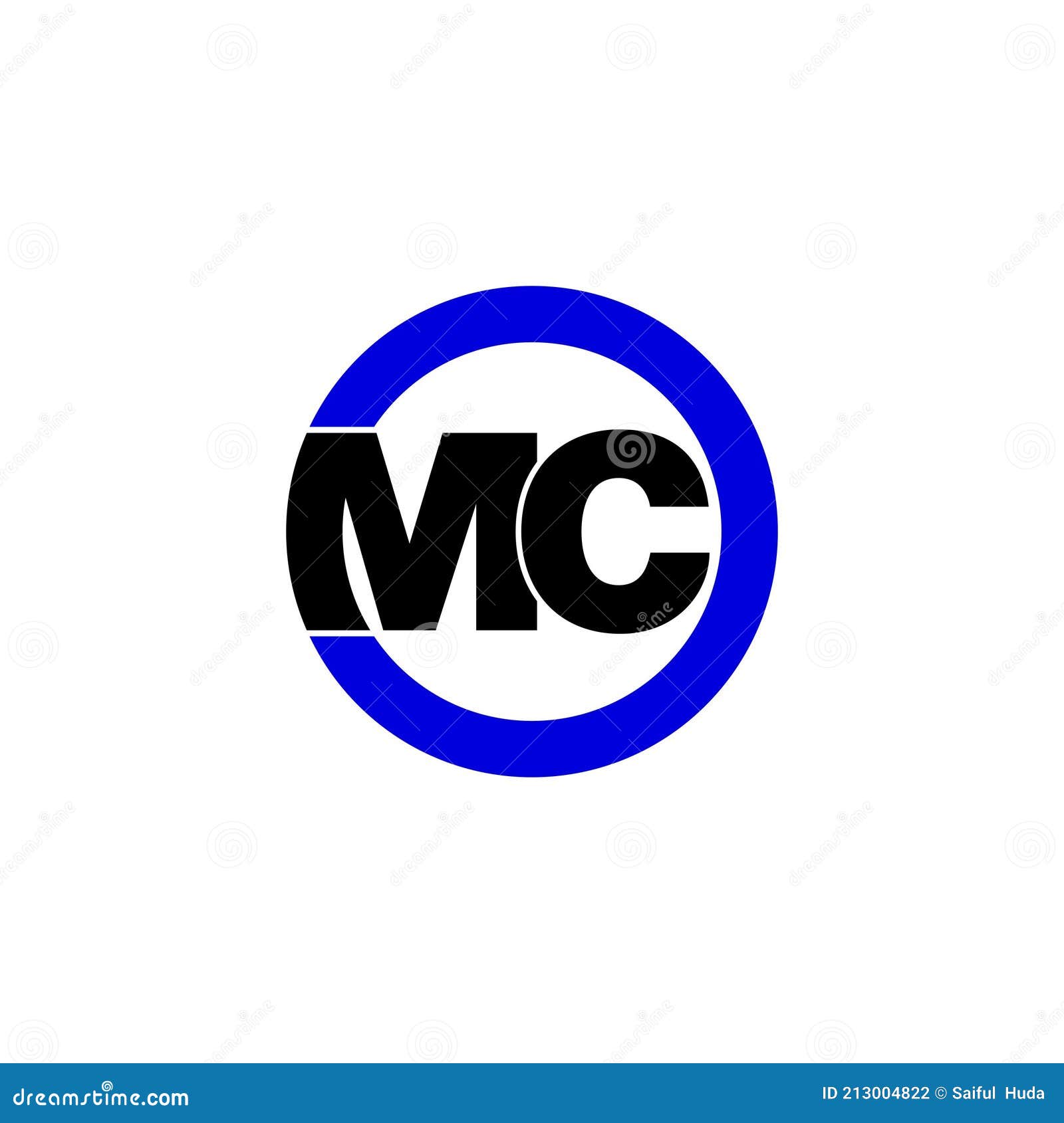 Letter MC Simple Monogram Logo Icon Design. Stock Vector - Illustration ...