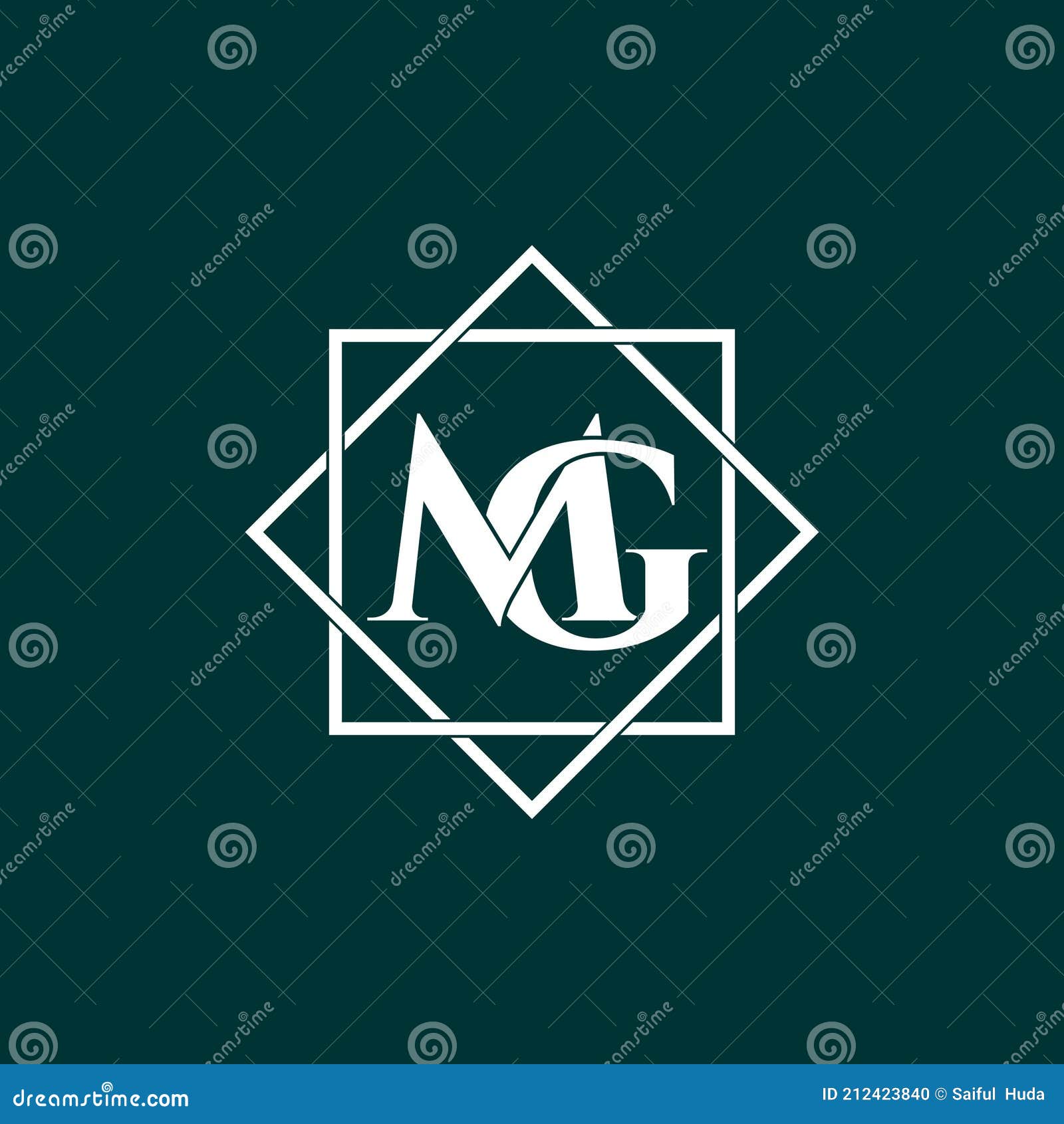 MG Monogram Logo  Monogram logo, Monogram logo design, ? logo