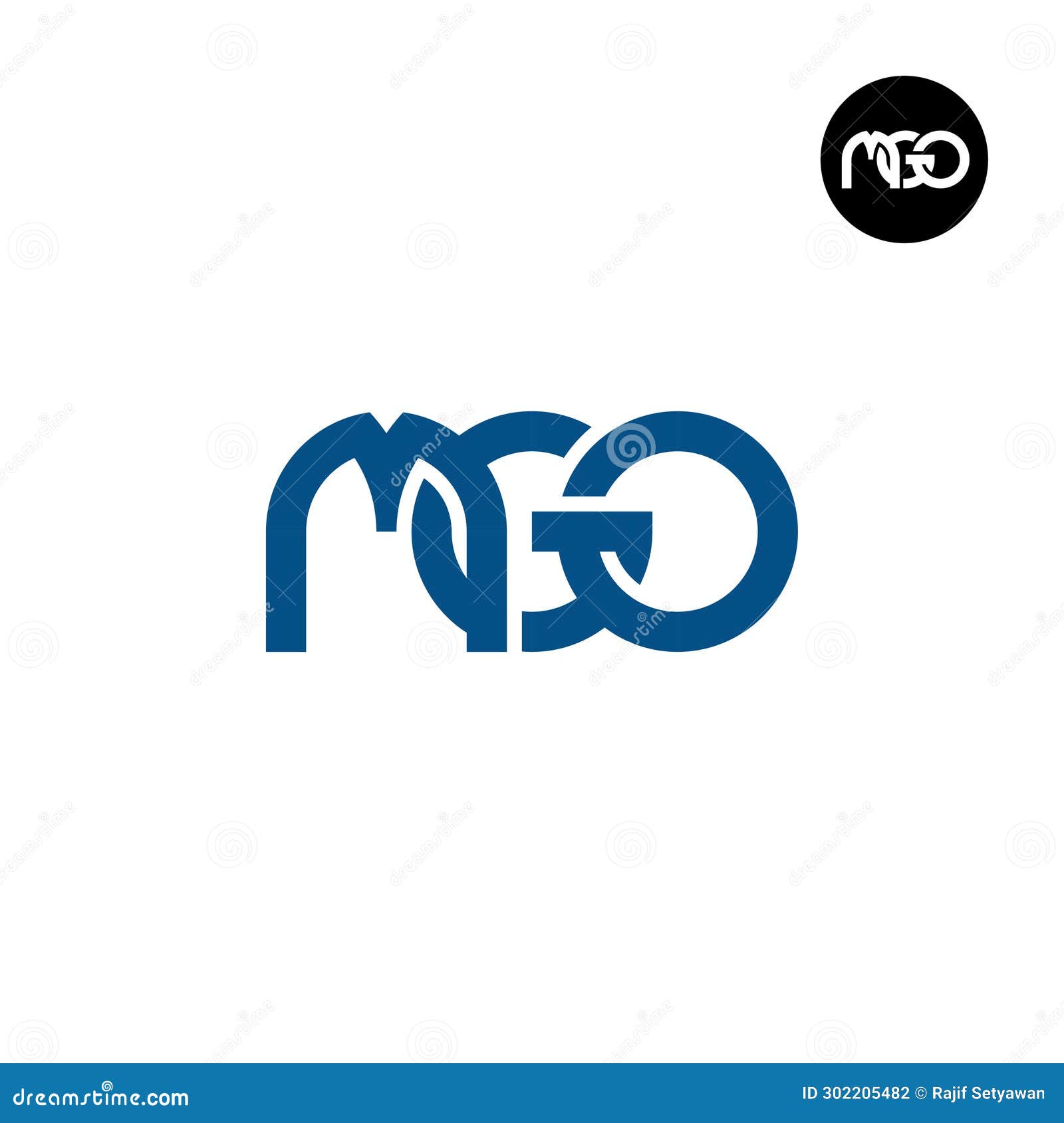 letter mgo monogram logo 