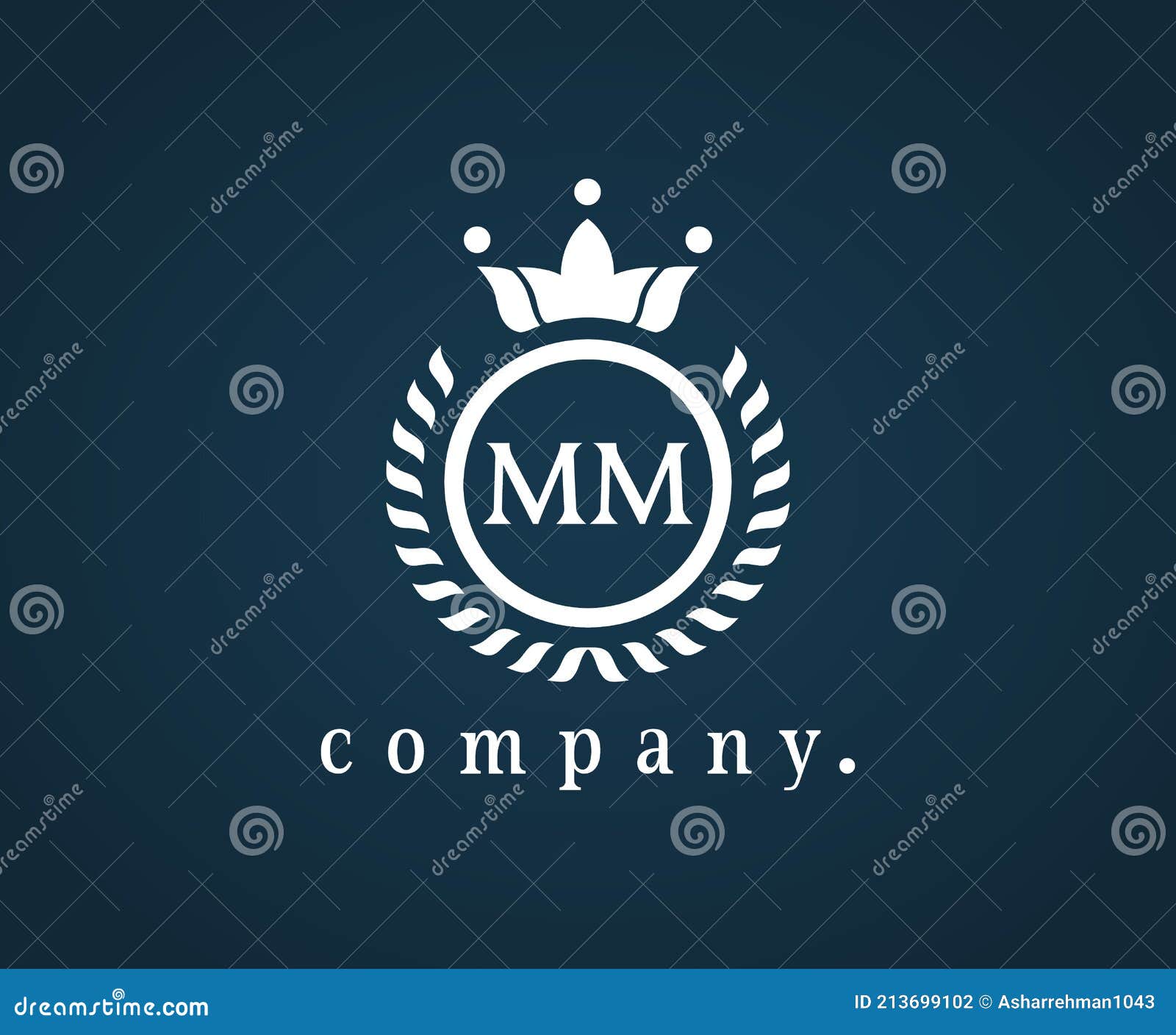 crown monogram mm logo