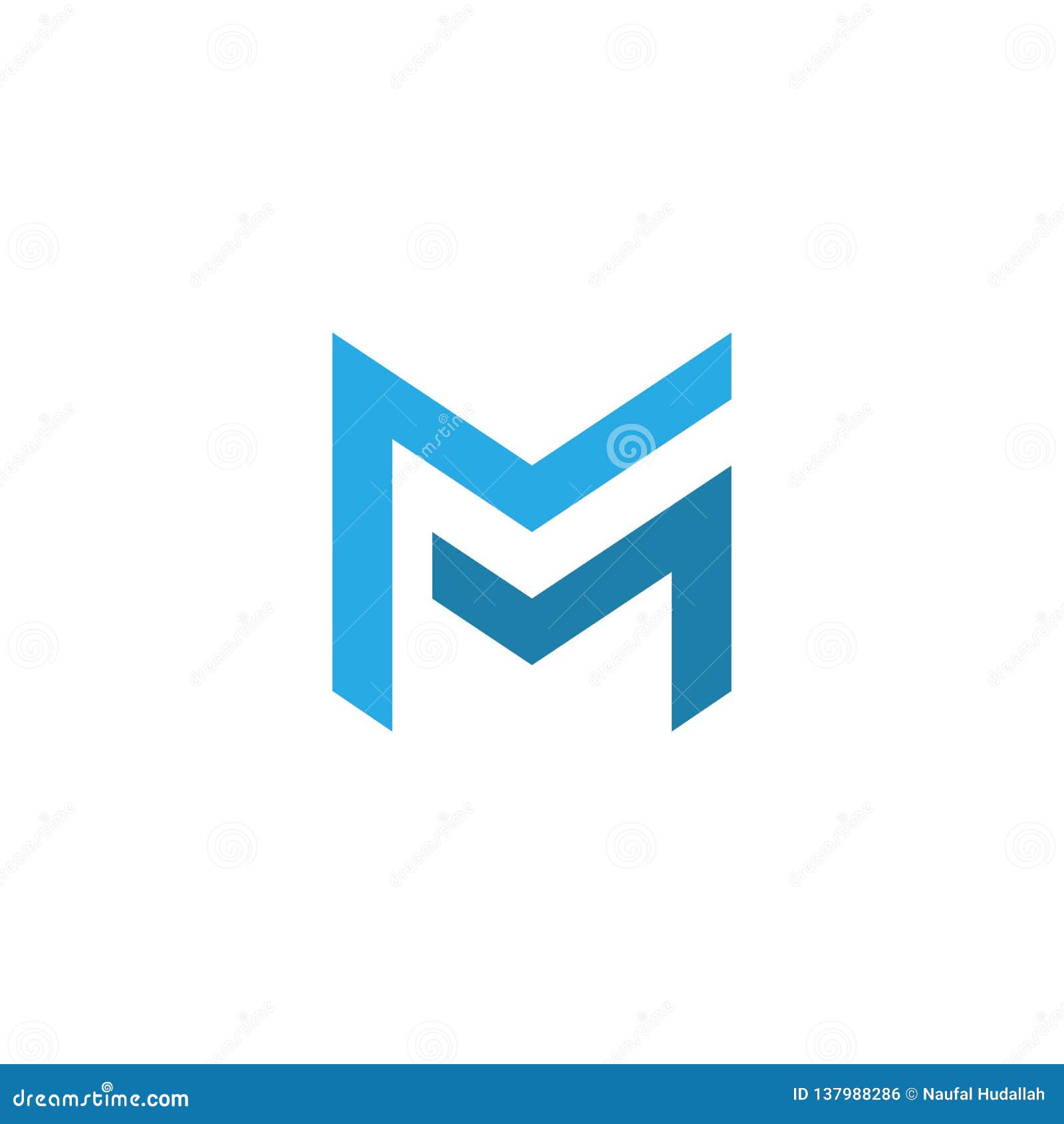 Letter Mm Logo Template. Double Letter M Creative Symbol Vector Design  Stock Illustration - Illustration of geometric, modern: 137988286