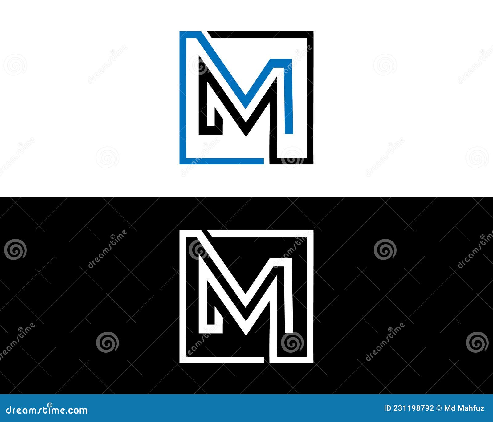 Letter MM and M Logo Icon Design Stock Vector - Illustration of