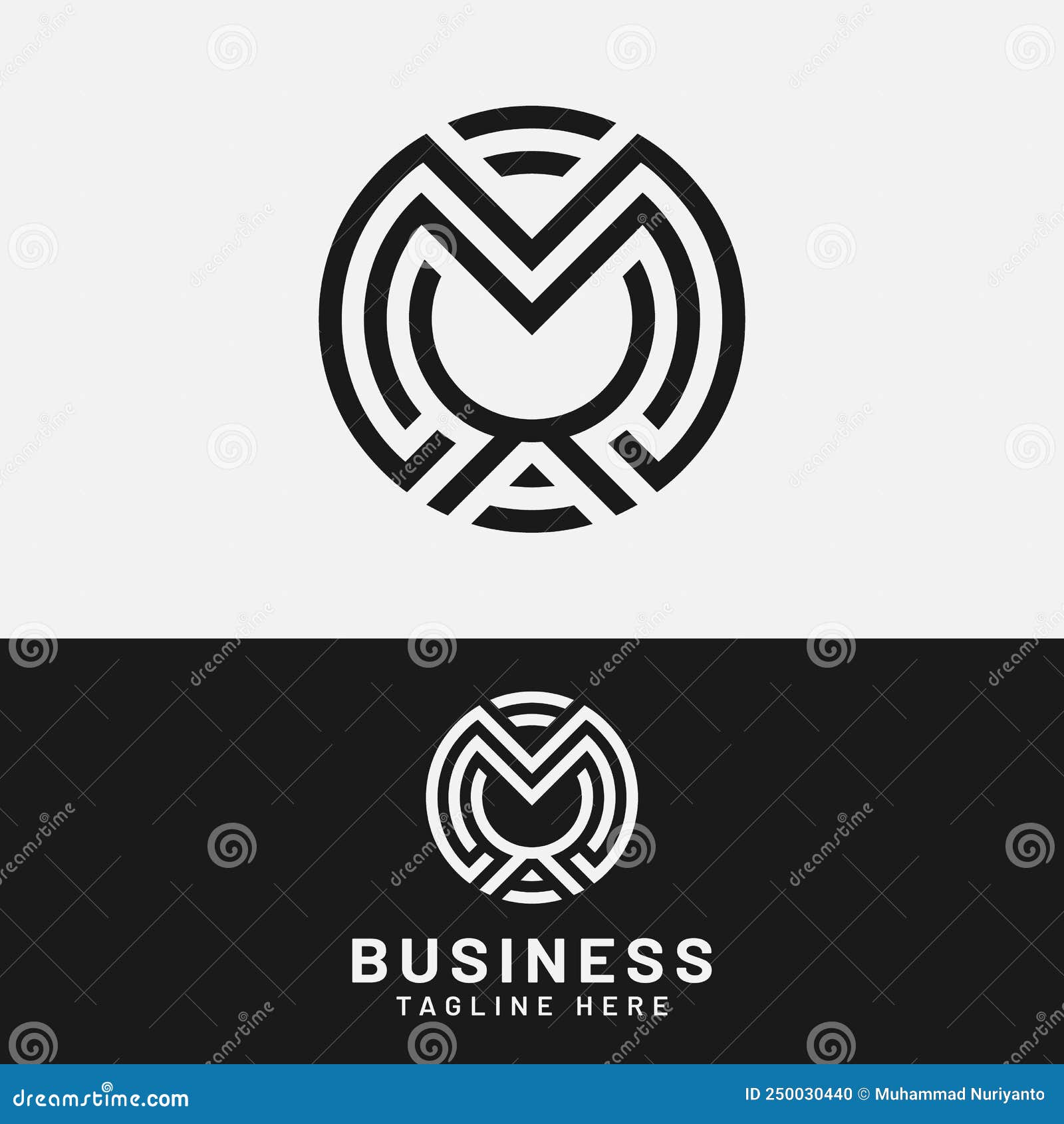 MM alphabet monogram vector letter logo design template creative