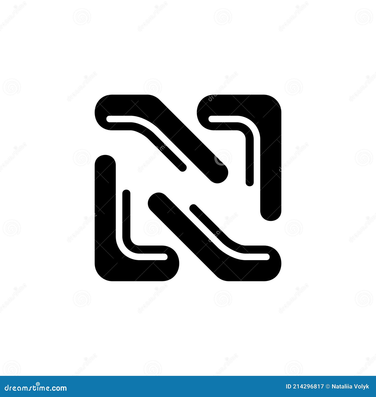 Letter N logo stock vector. Illustration of alphabet 214296817