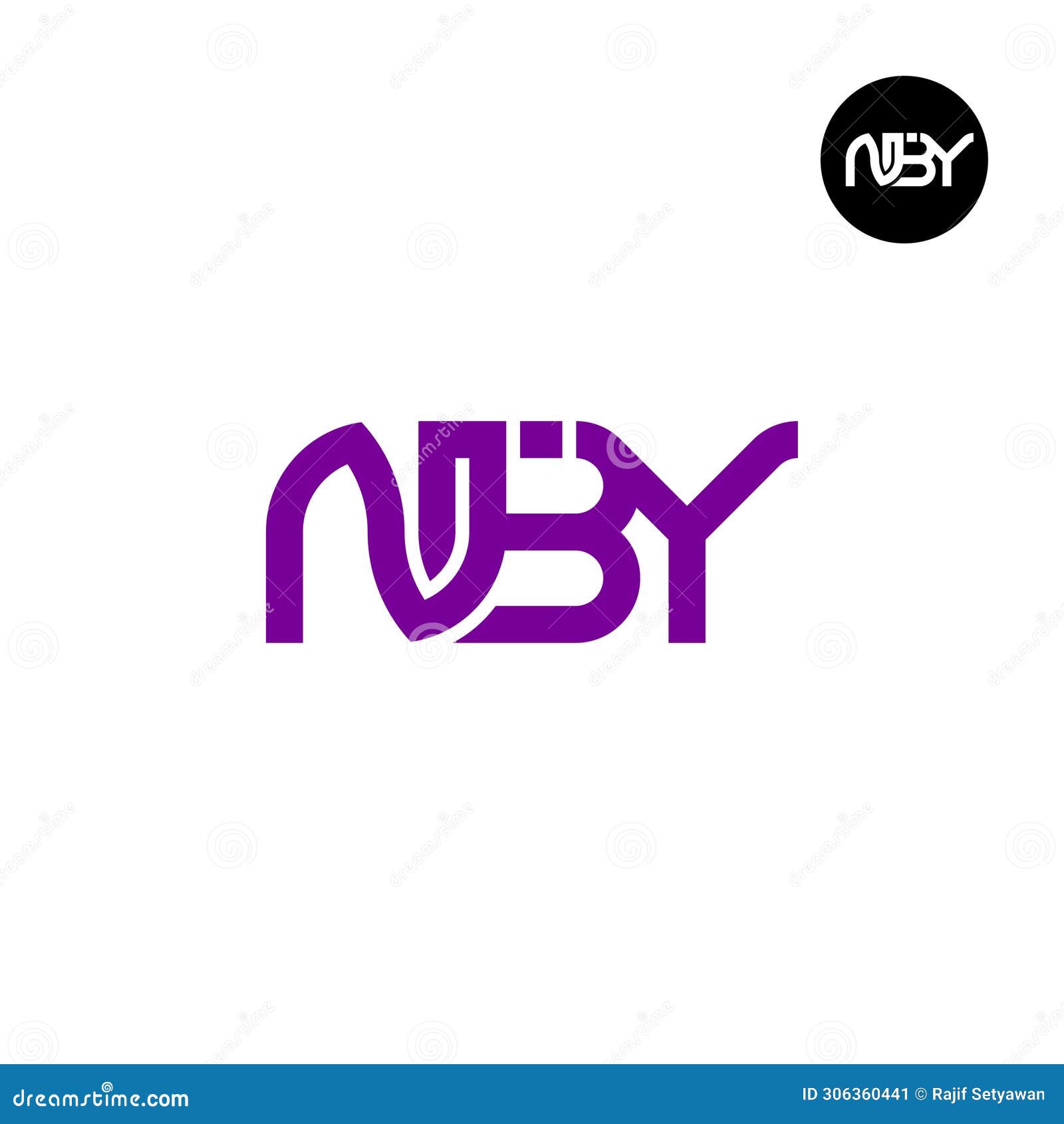 letter nby monogram logo 