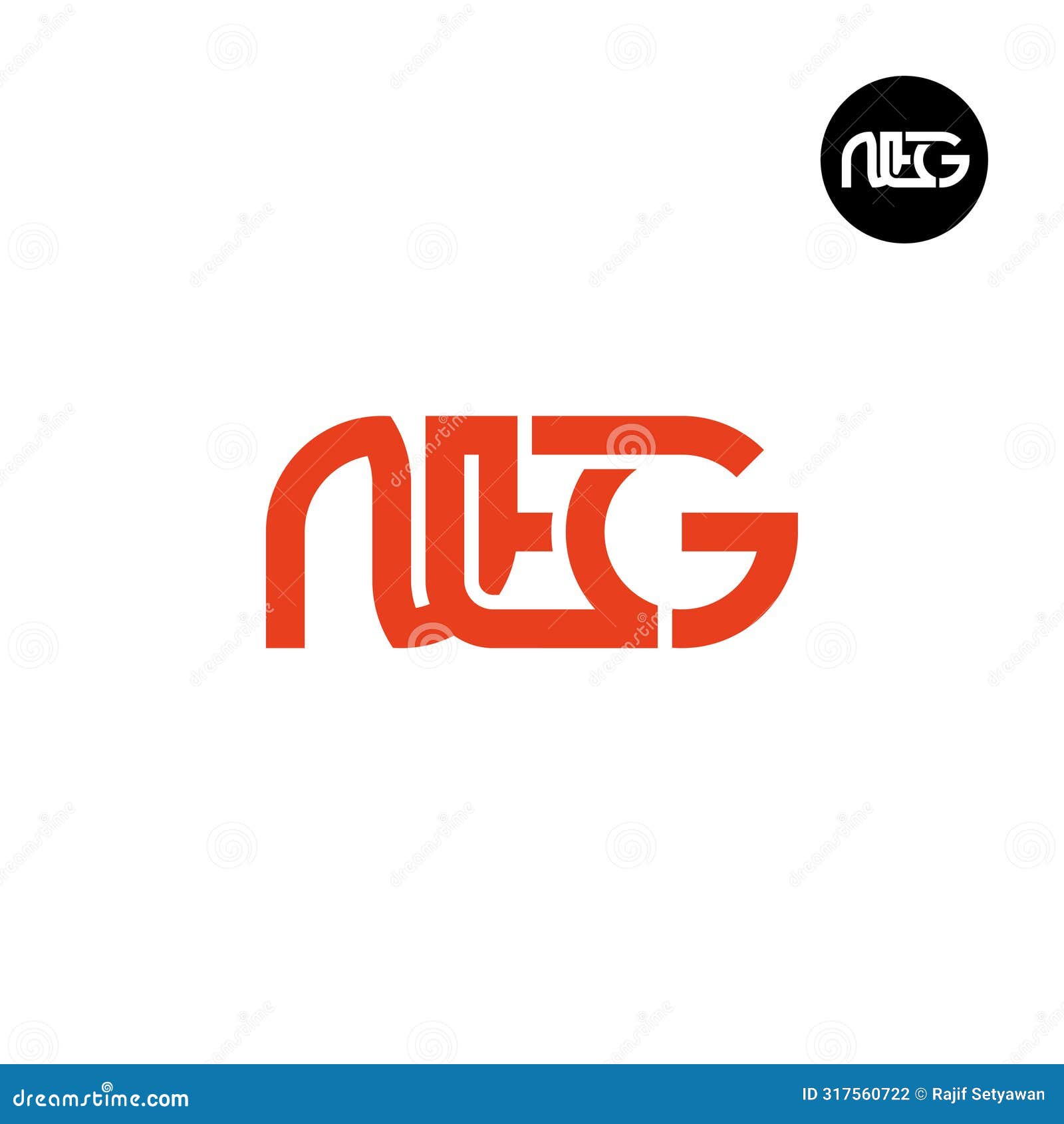 letter neg monogram logo 