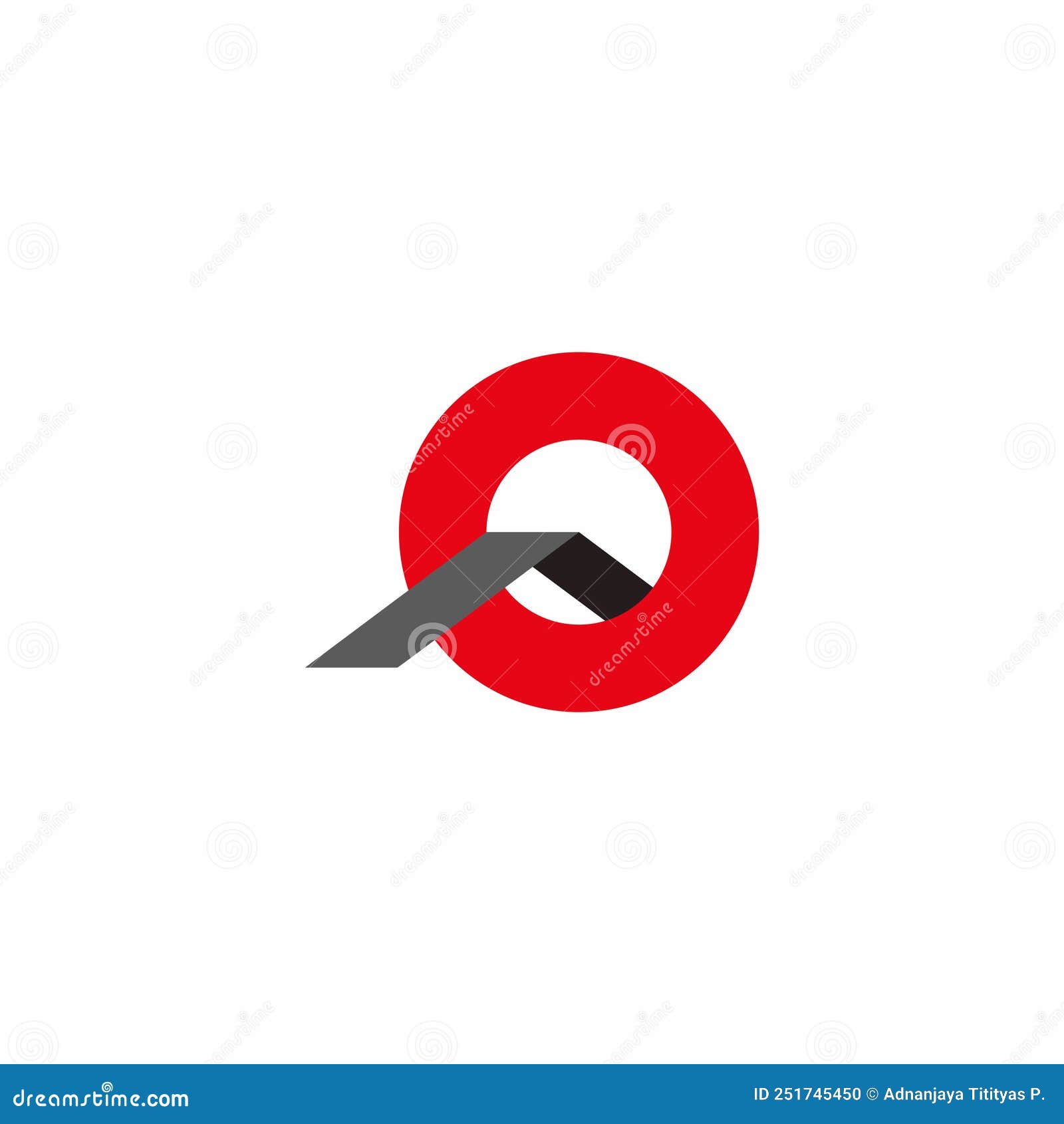 Letter O Colorful Roof Home Shadow Logo Vector Stock Vector ...