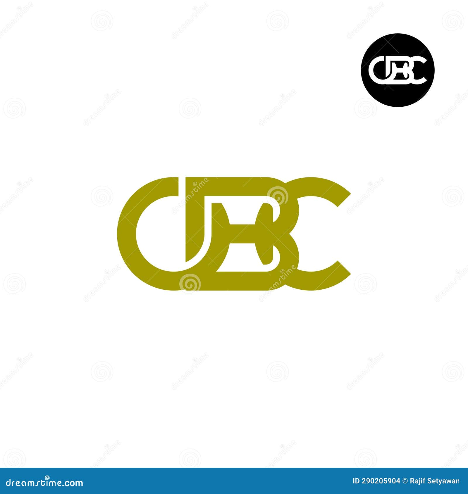 letter obc monogram logo 