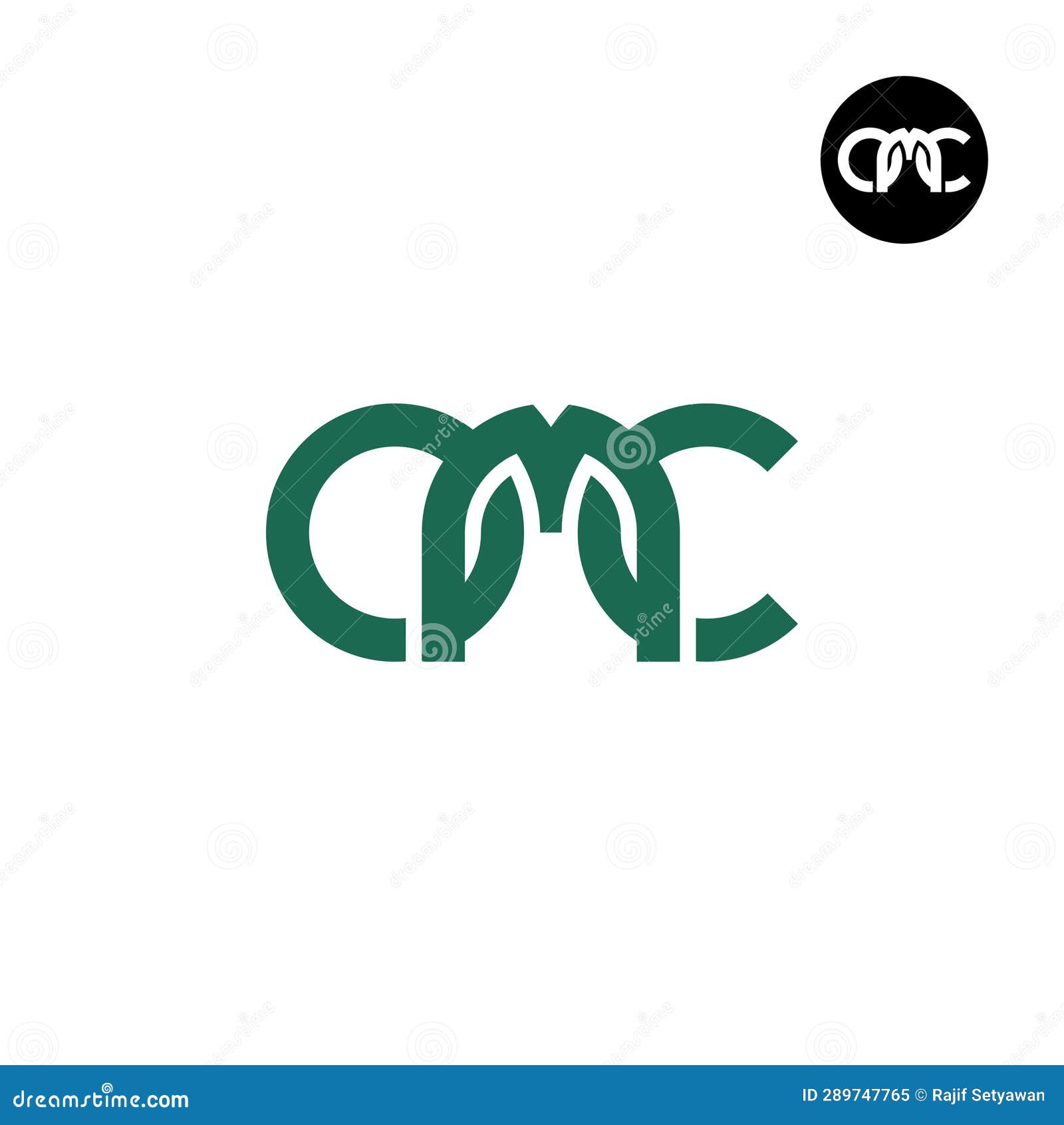 letter omc monogram logo 