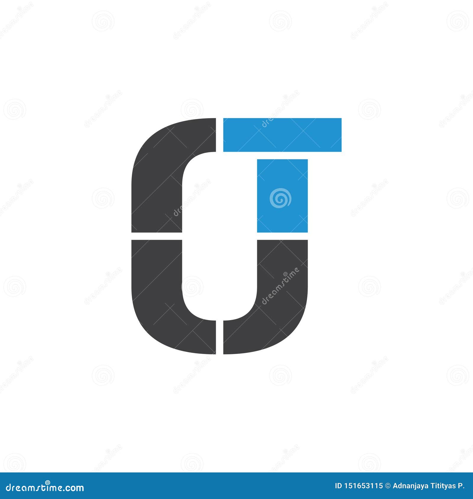 Letter Ot Symbol Geometric Logo Vector Stock Vector - Illustration of ...