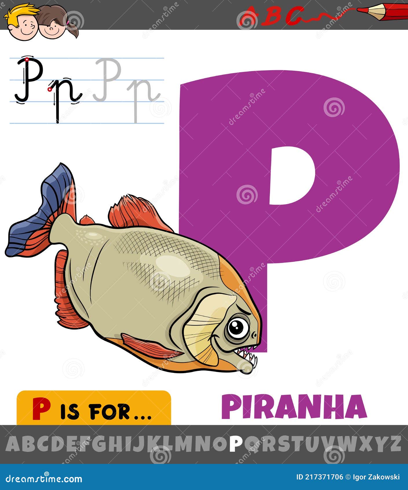 97 Letter P Fish Stock Illustrations, Vectors & Clipart - Dreamstime
