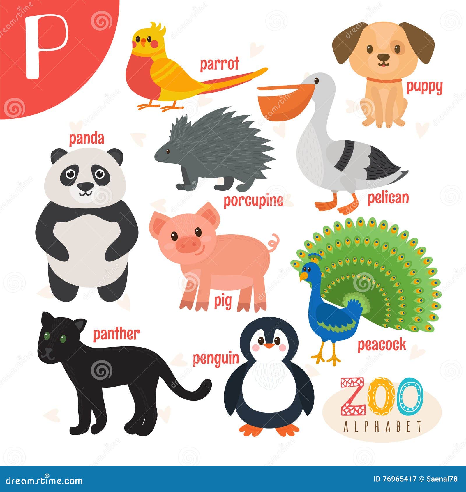 FREE} Letter P Animal Alphabet Dots Printable! | Preschool Powol ...