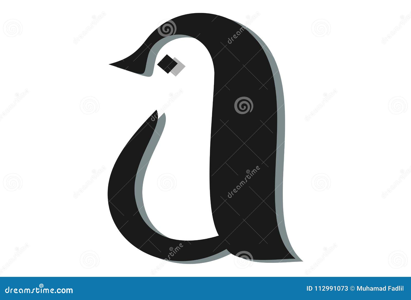 Letter a pinguin stock vector. Illustration of cute - 112991073