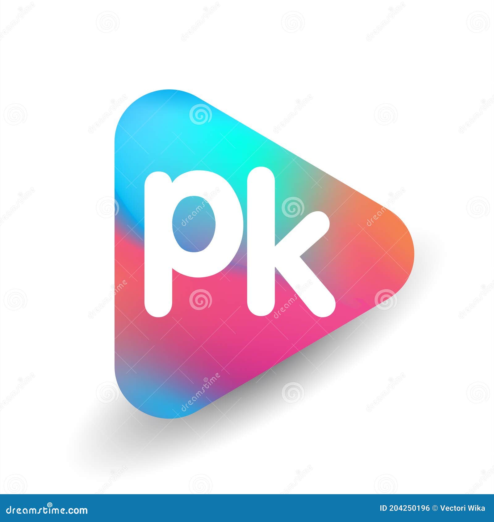 Letter PK Logo in Triangle Shape and Colorful Background, Letter  Combination Logo Design for Business and Company Identity Stock Vector -  Illustration of identity, children: 204250196