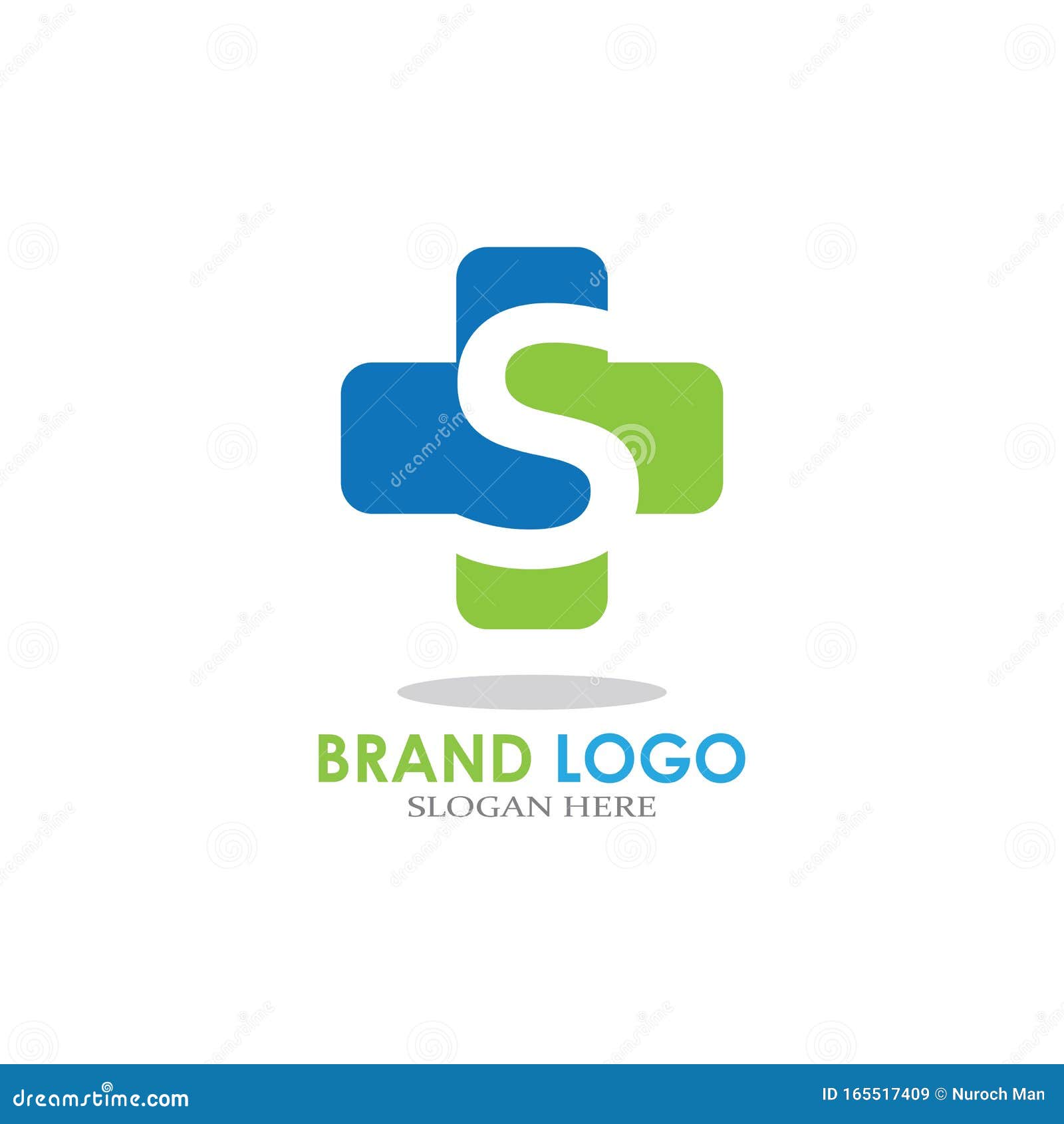 Download Letter With Plus Hospital Logo Design Vector. Stock Vector ...
