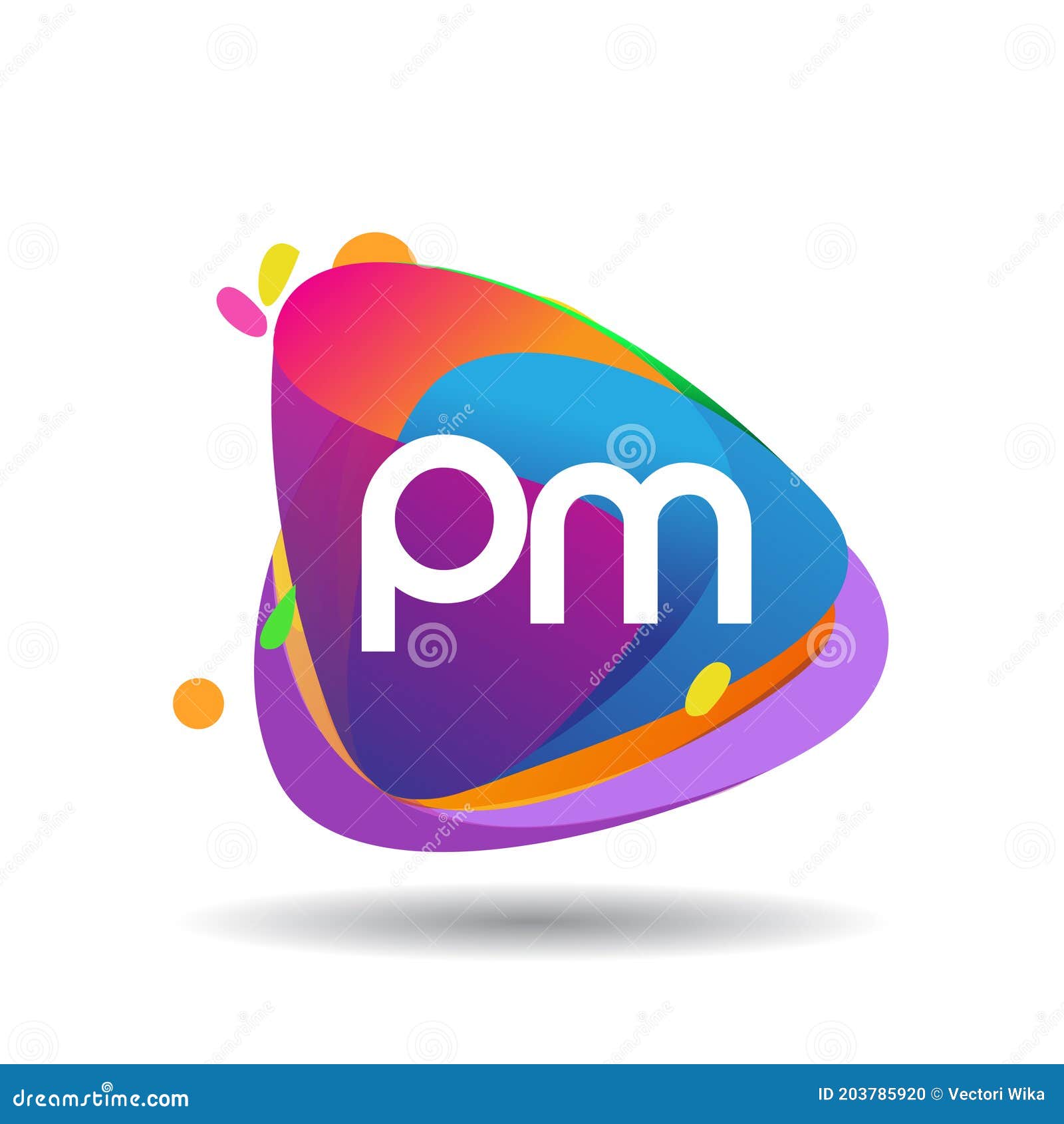 Letter PM Logo With Colorful Splash Background, Letter Combination Logo  Design For Creative Industry, Web, Business And Company. Royalty Free SVG,  Cliparts, Vectors, and Stock Illustration. Image 159298691.