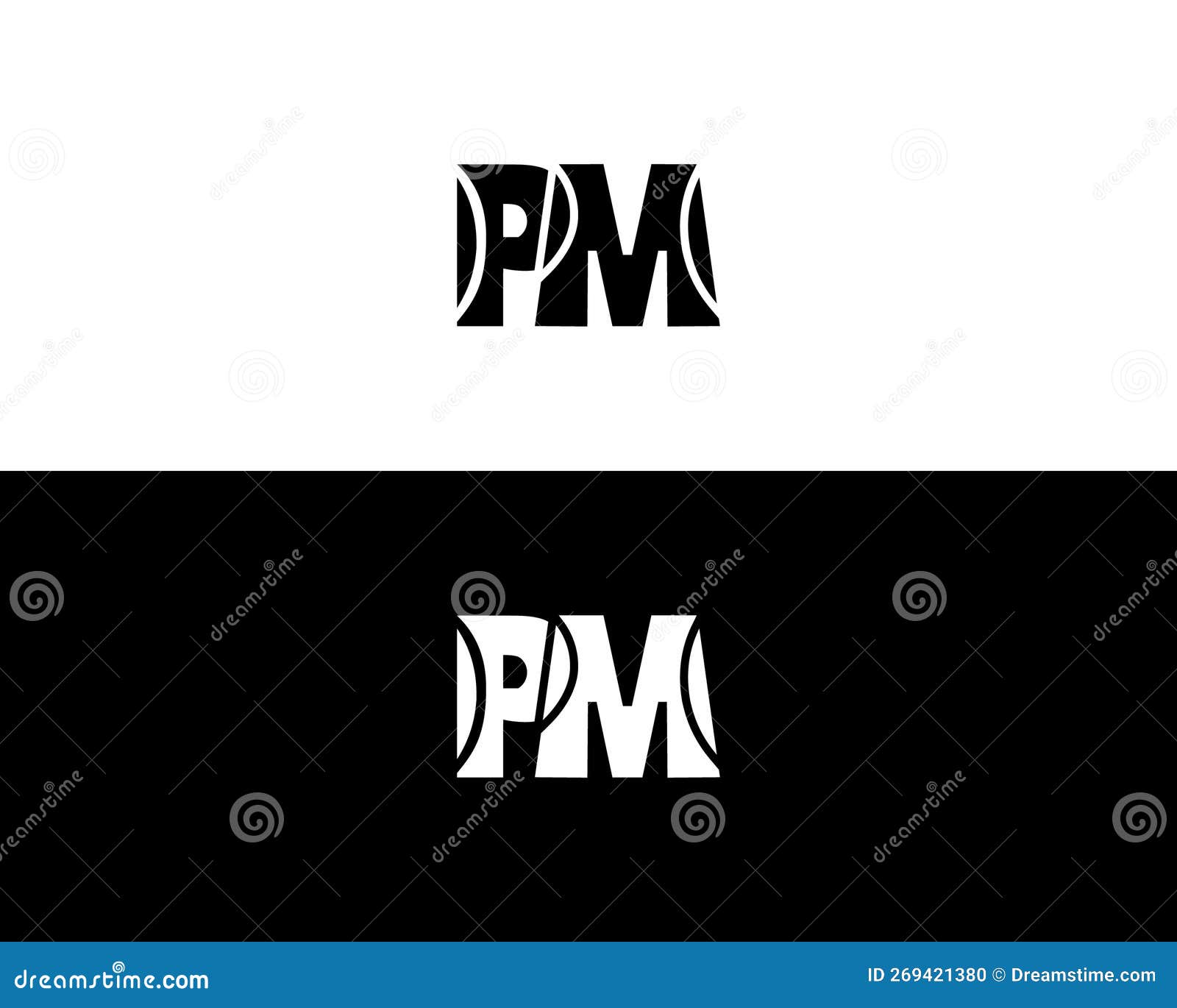 Letter pm minimalist logo design vector image  Minimalist logo design,  Minimalist logo, Logo design