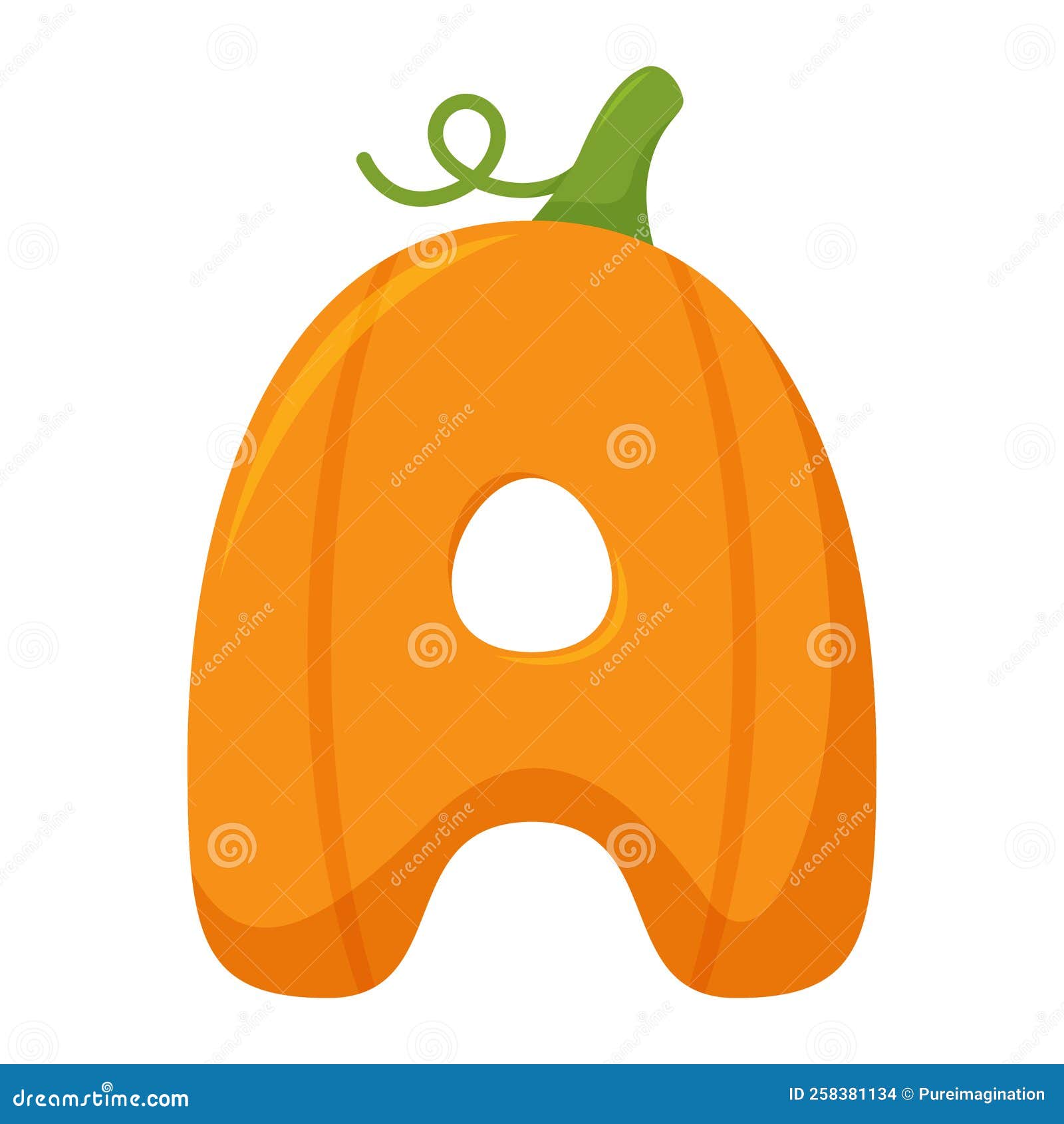 Letter A Pumpkin Vector Illustration Stock Vector Illustration Of letter-a-pumpkin-vector-illustration-stock-vector-illustration-of