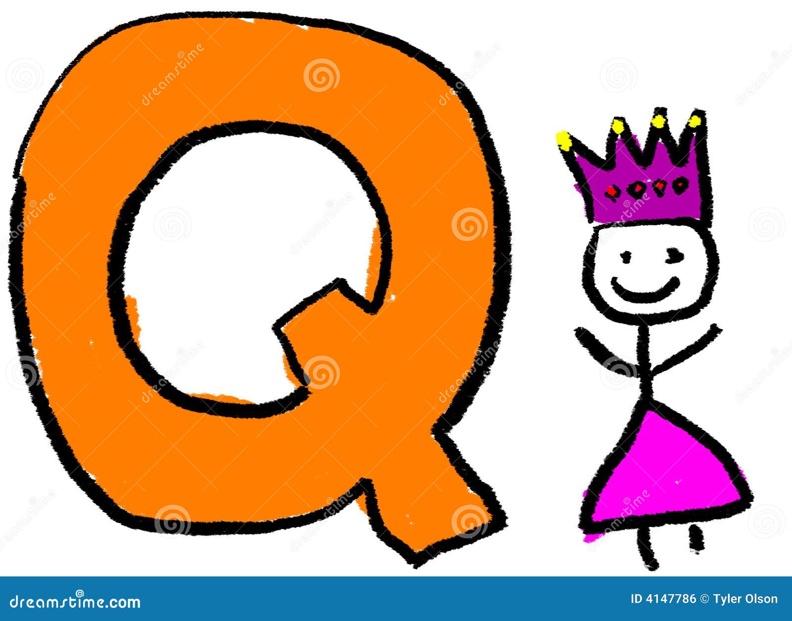 Letter Q Stock Illustration. Illustration Of Symbol, Cartoon - 4147786