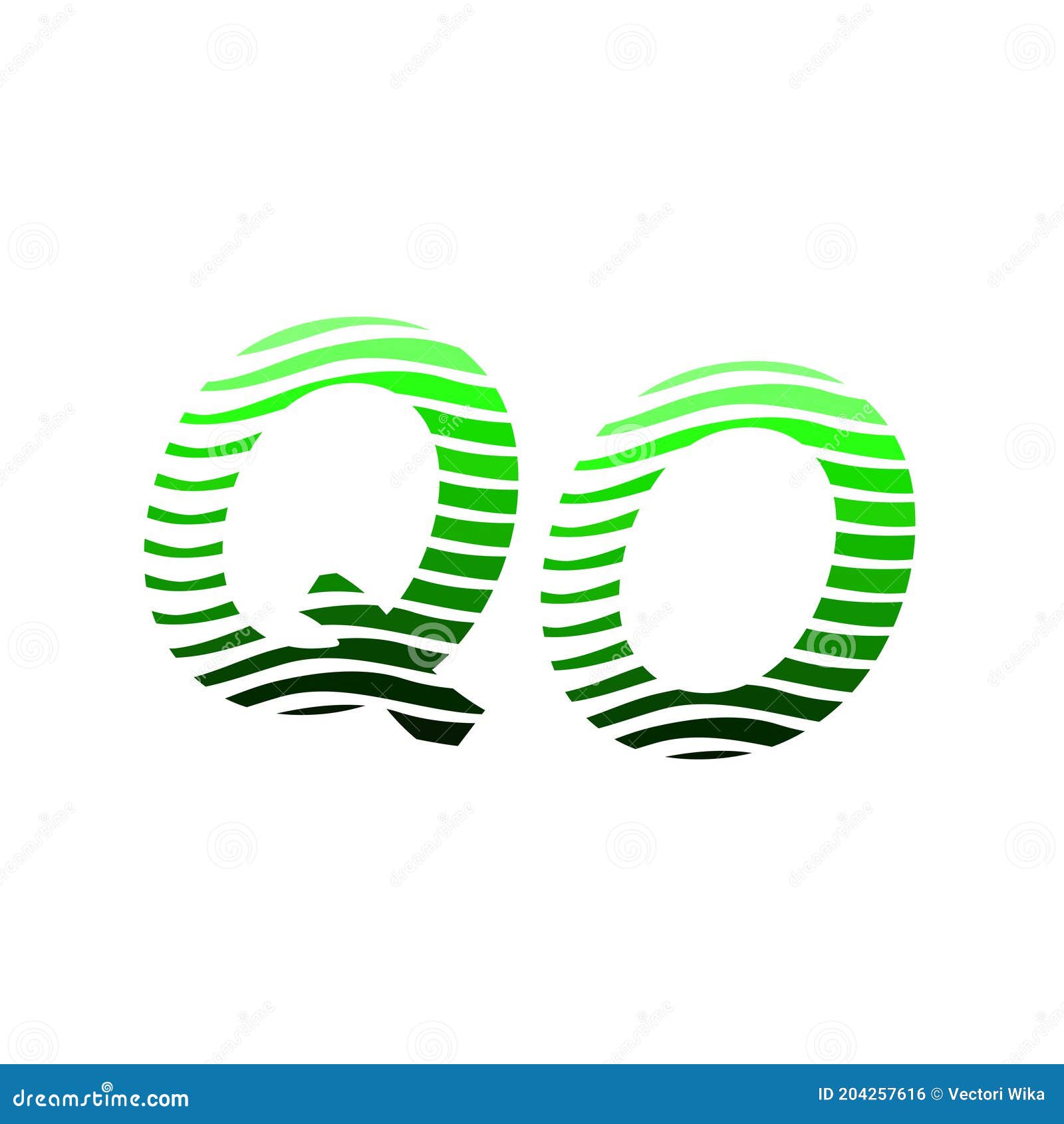 letter qo logotype with colorful circle, with striped composition letter, business card for company identity, creative industry,
