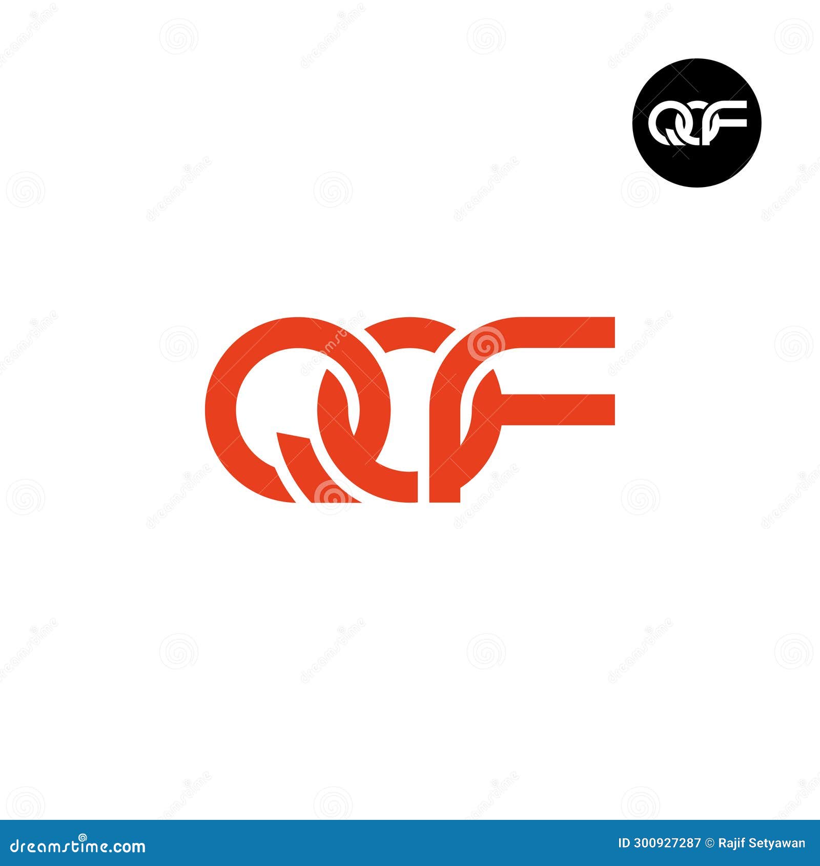 letter qof monogram logo 