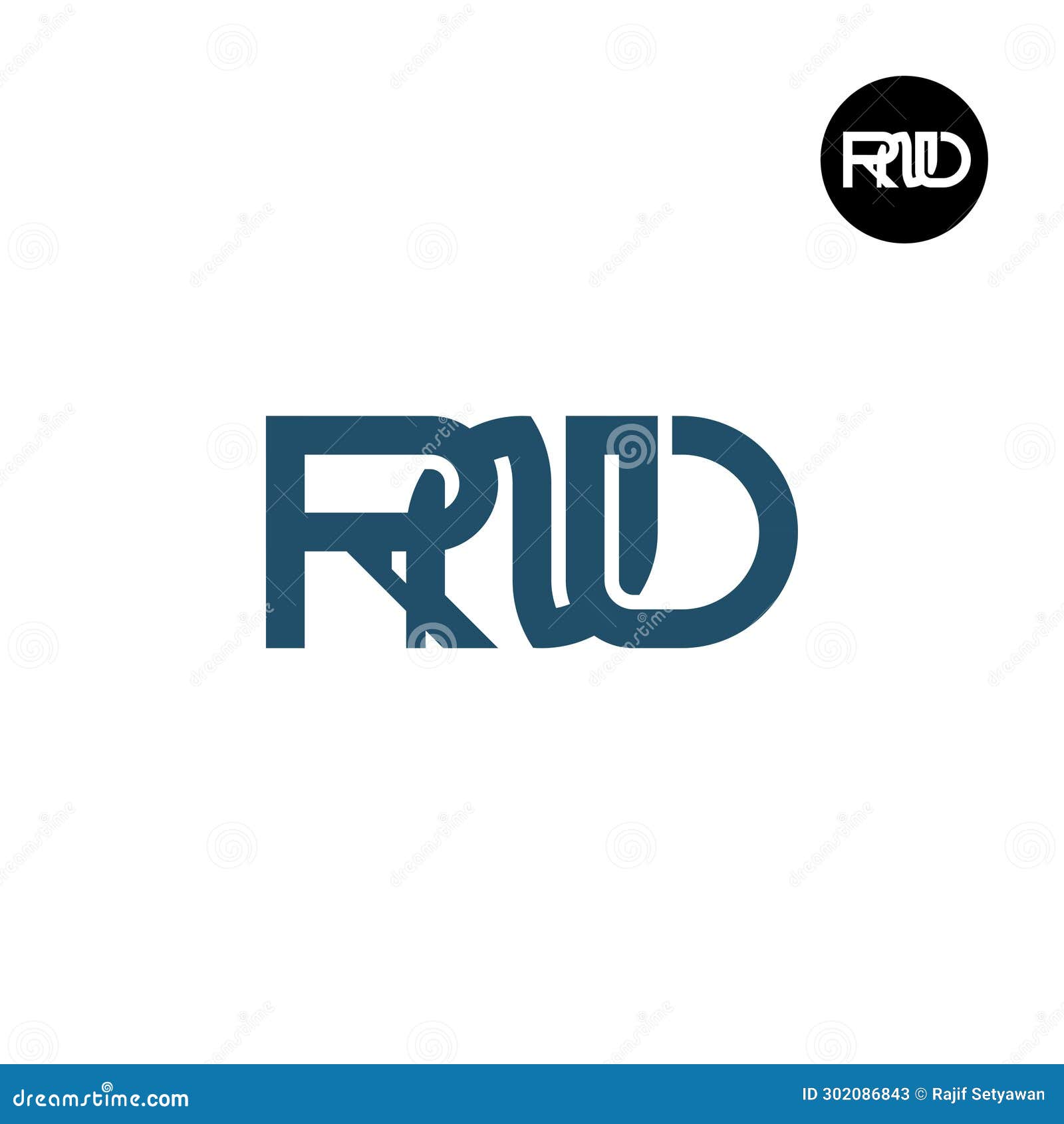 letter rnd monogram logo 