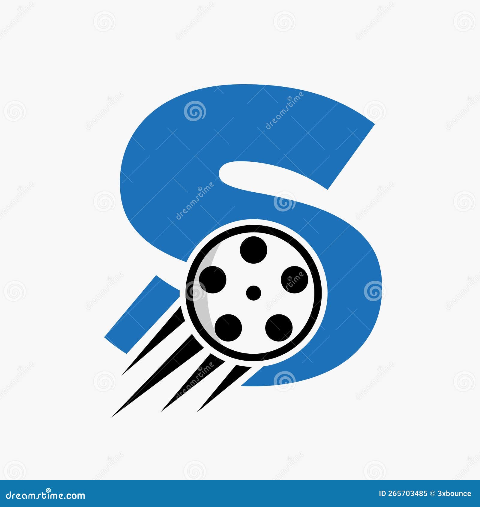 Letter S Film Logo Concept with Film Reel for Media Sign, Movie Director  Symbol Vector Template Stock Vector - Illustration of equipment, digital:  265703485