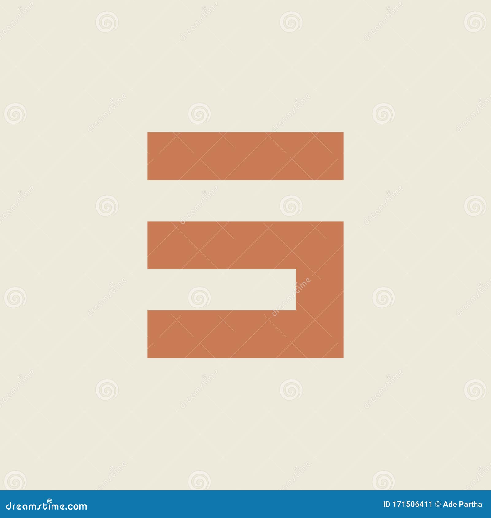 letter 3 s minimalist logo